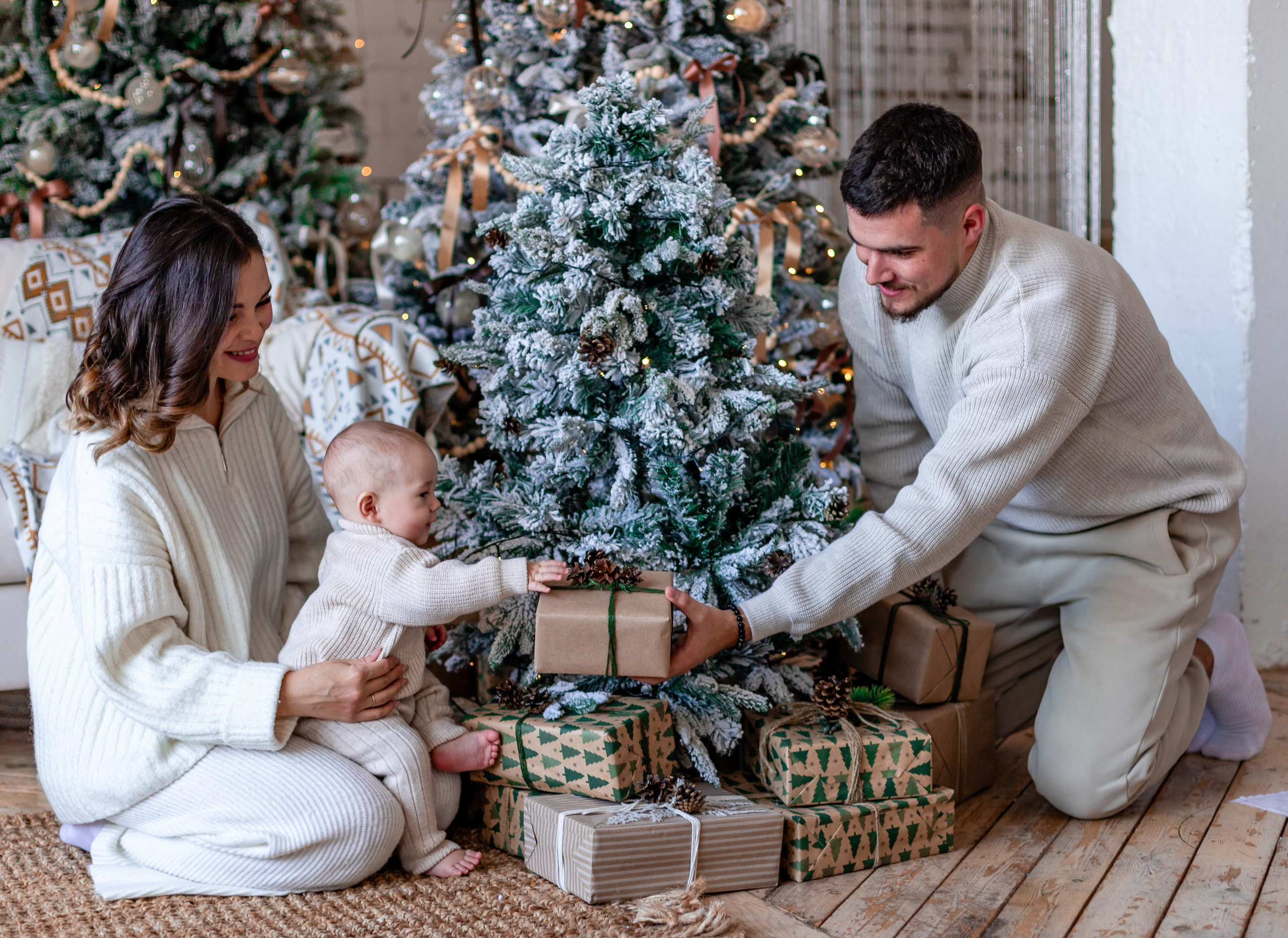 Семейная Новогодняя фотосессия. Семейный и детский фотограф в Хабаровске Алевтина Проскурякова