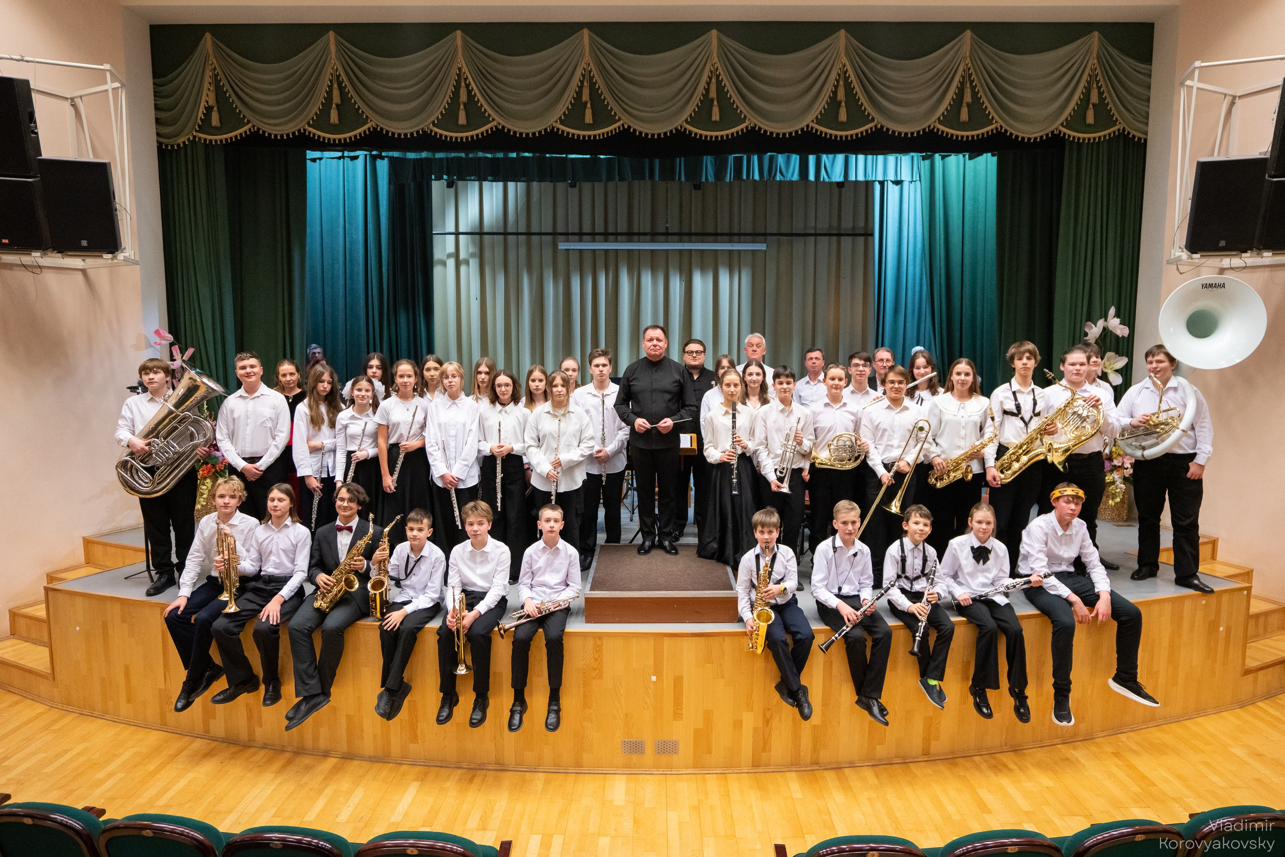 Новогодний концерт Духового оркестра ЦГИ. Фотограф Владимир Коровяковский