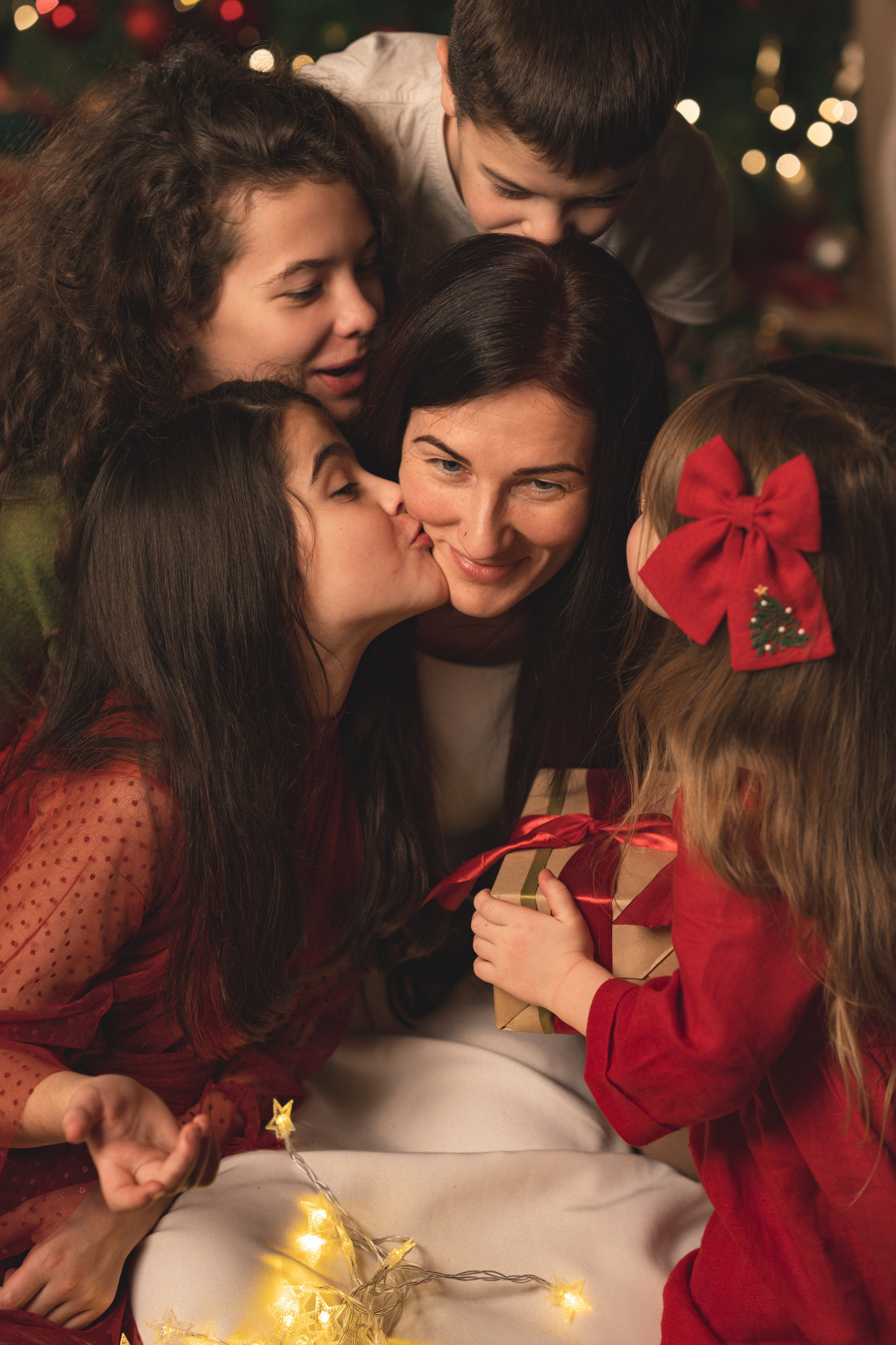 Новогодняя история большой прекрасной семьи Ирины. Семейный и портретный фотограф в Санкт-Петербурге Татьяна Гримоть