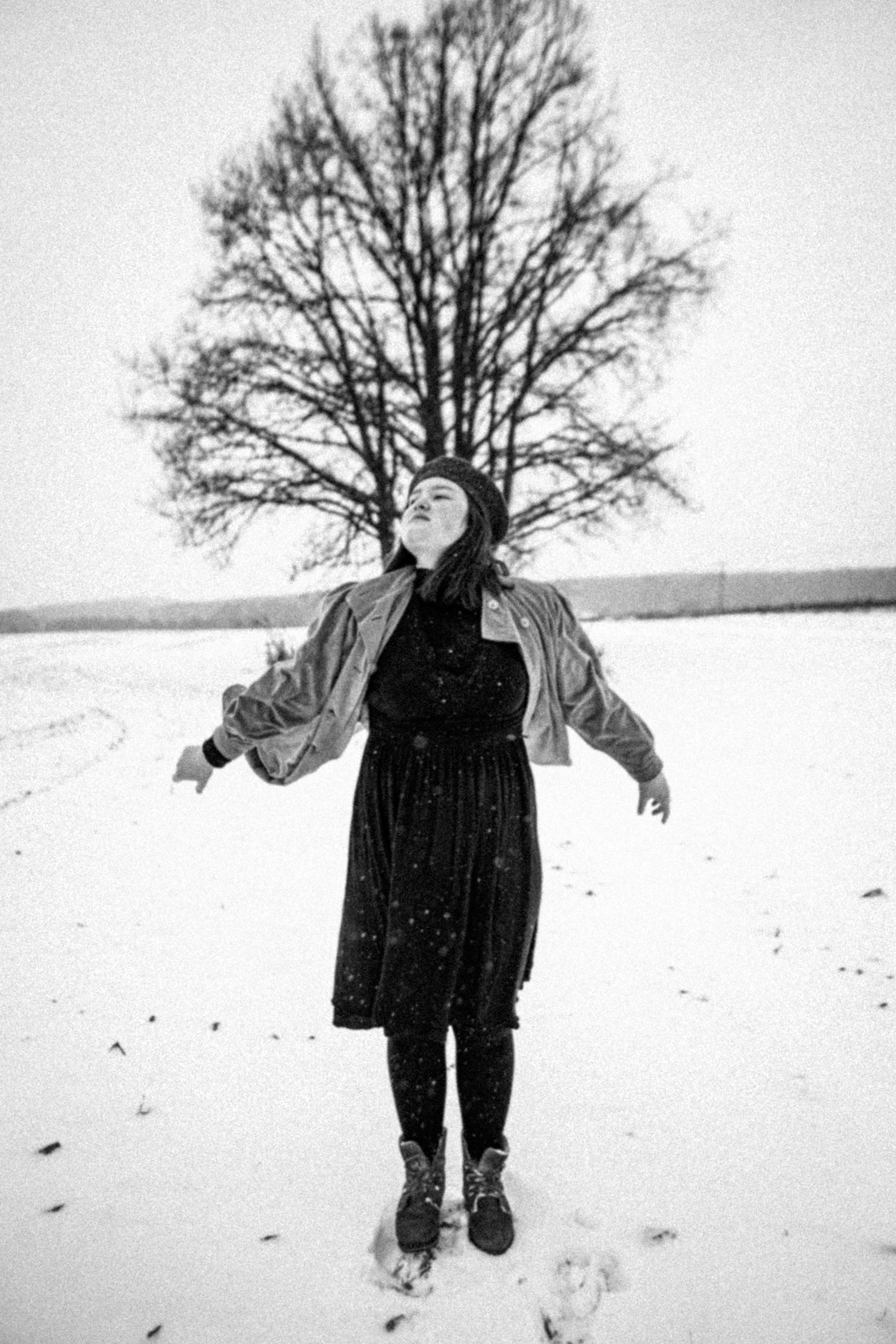 Олеся. Зимнее поле. Фотограф в Нижнем Новгороде