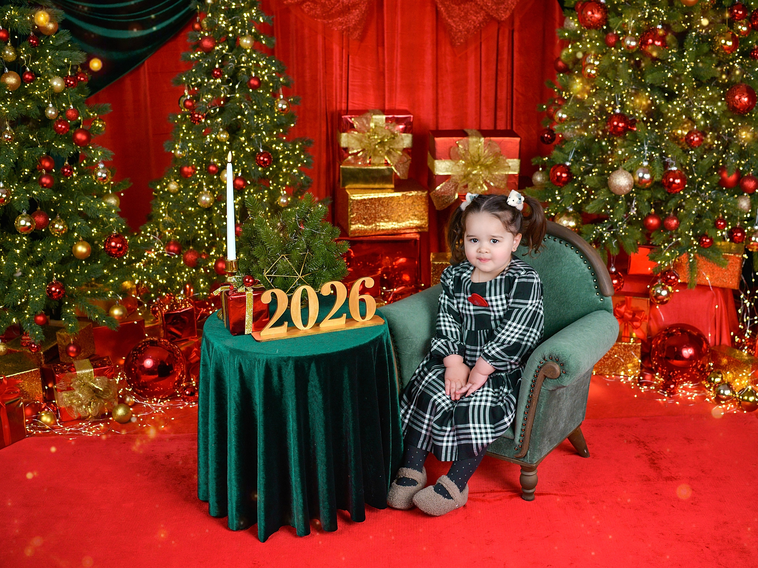 Новогодняя семейная фотосессия в Краснодаре 2023-2024. Фотограф новорожденных Краснодар Малышенко Надежда