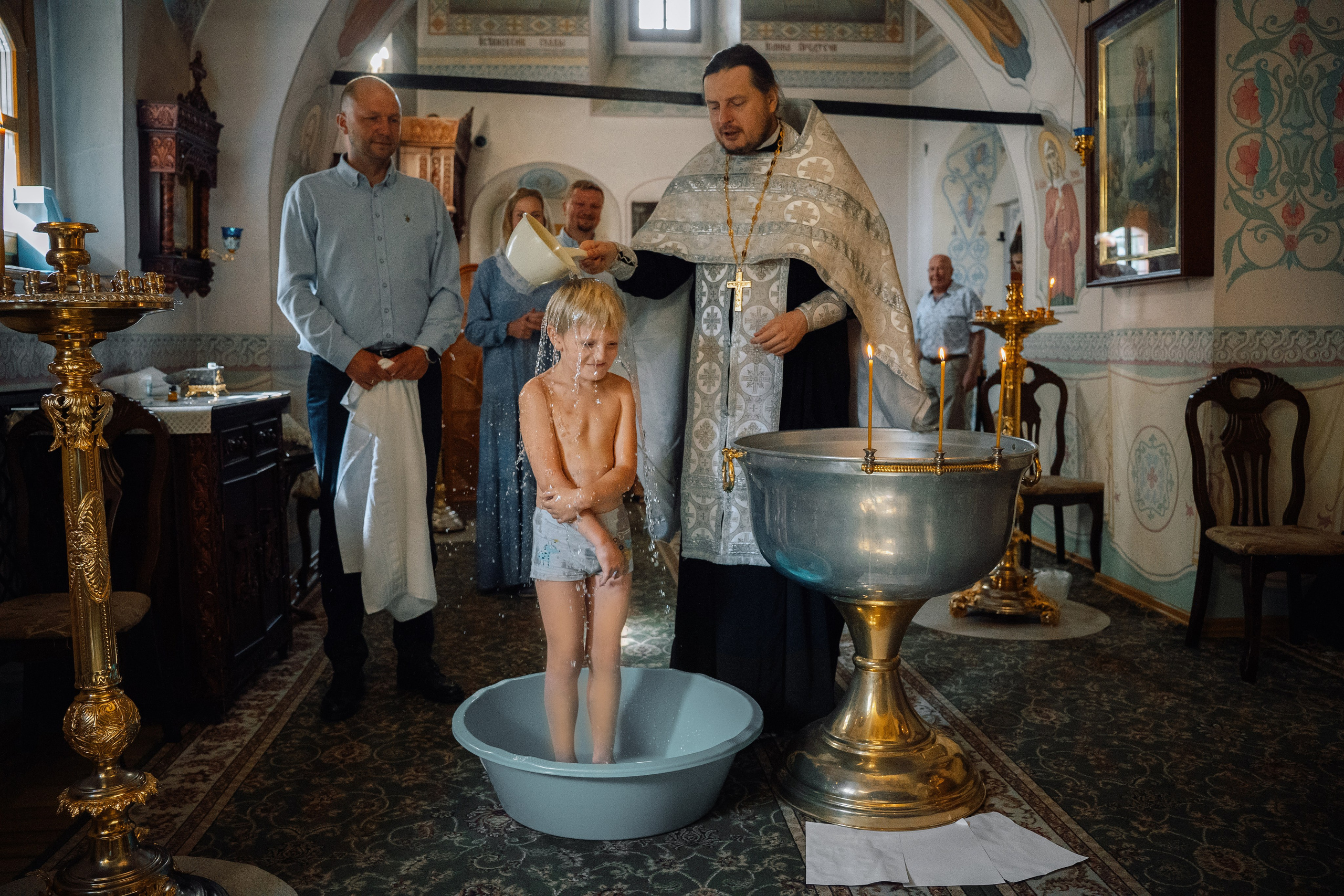 Крещение Марка. Фотограф Казакова Анастасия