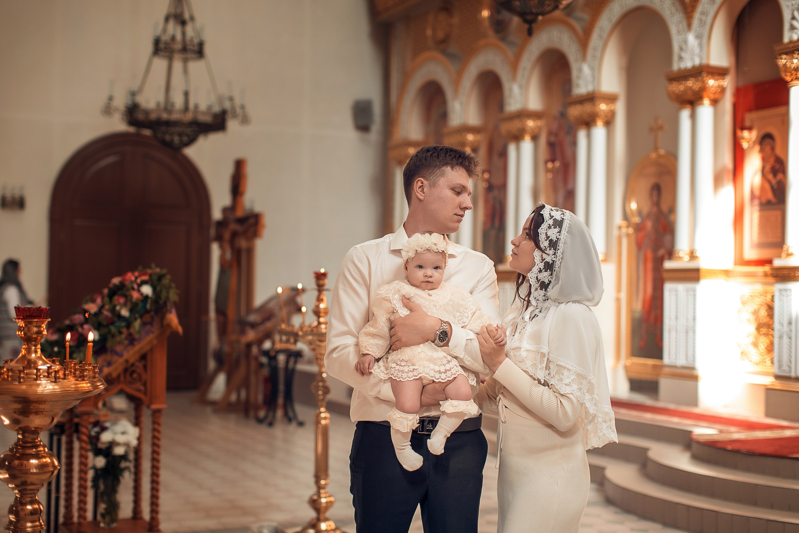 Крещение Евы в храме Спиридона Тримифунтского. Главная