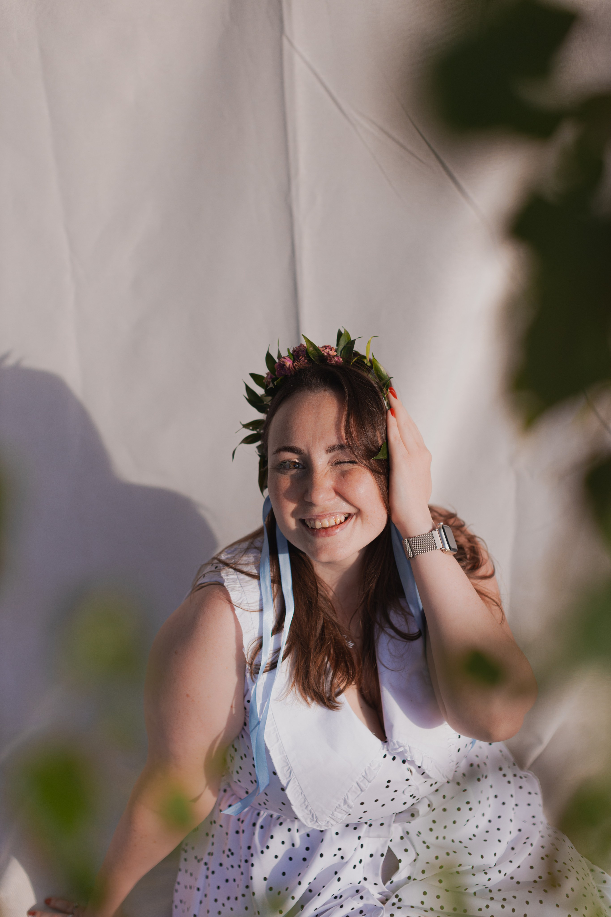 Мк Сирень на зеркале (девичник в парке). Анастасия Ракчеева Художник