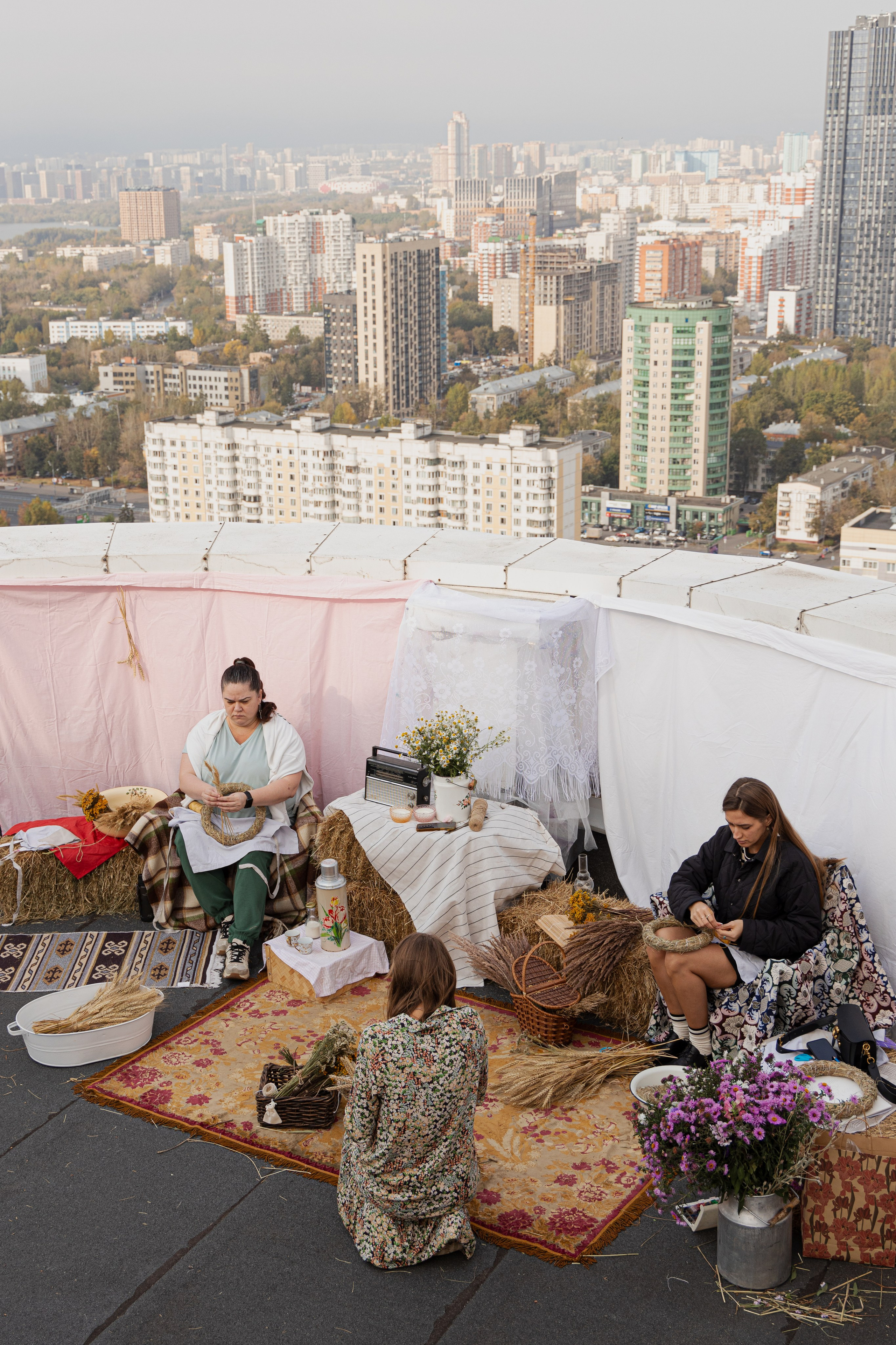 МК Осенний венок (локация на крыше). Анастасия Ракчеева Художник
