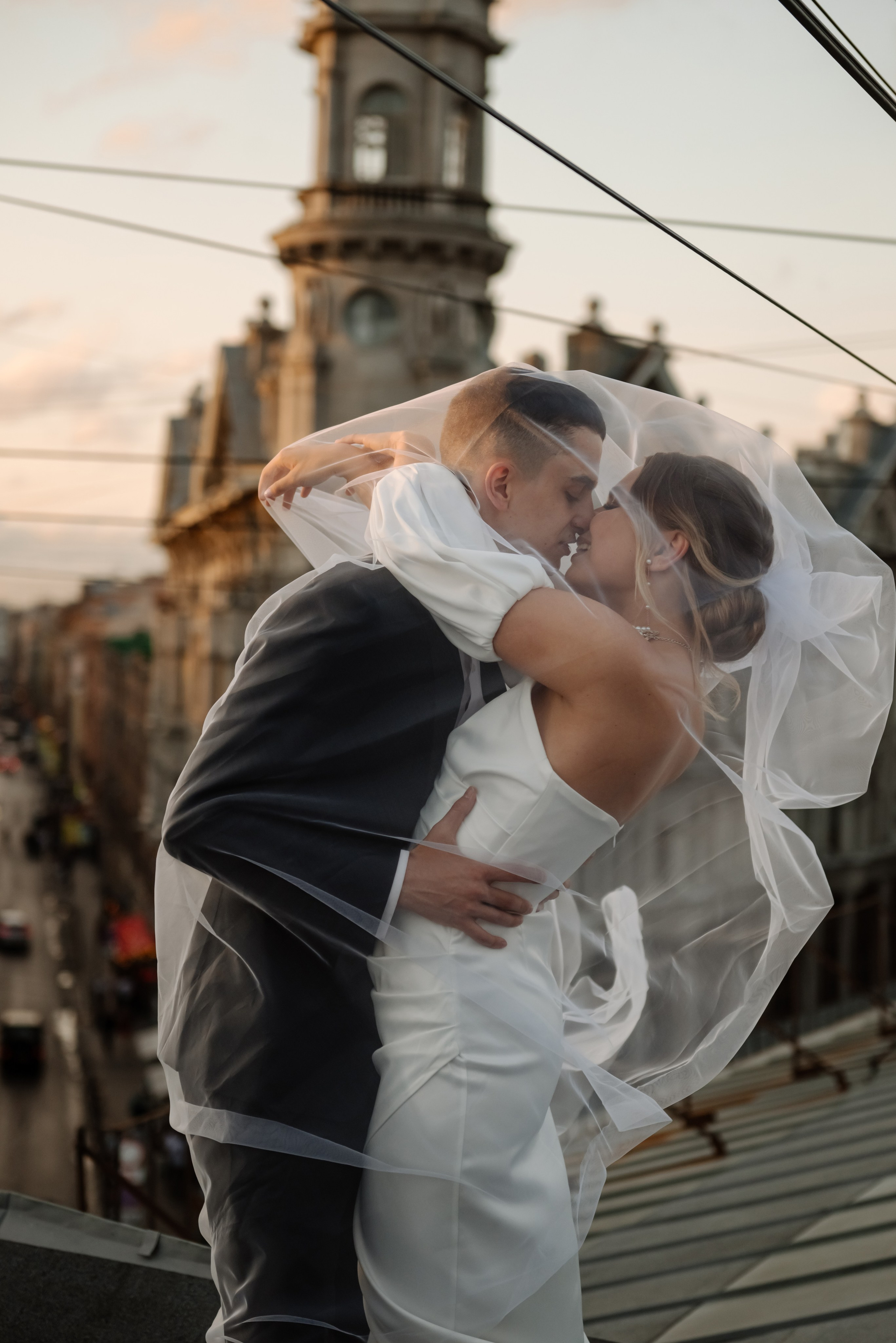 Любовь на крыше. Свадебный и сеейный фотограф в Санкт-Петербурге Елена Худякова