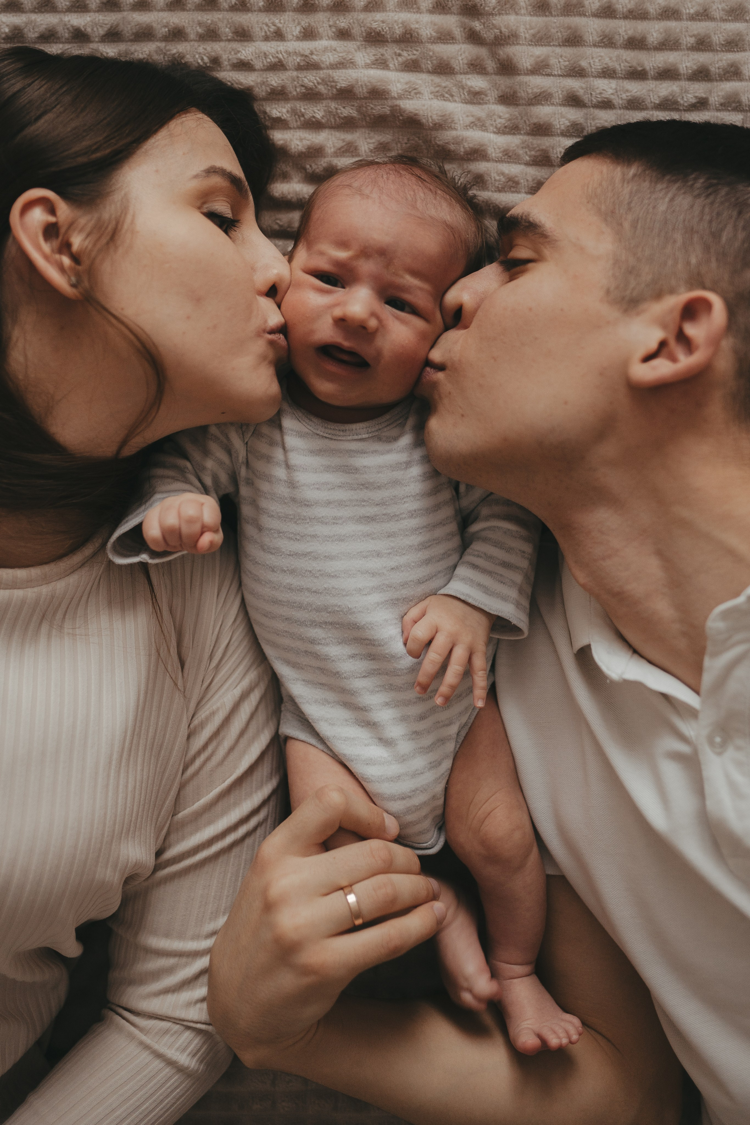 Наташа, Сергей и малыш Александр. Семейный и контент фотограф в Москве и Троицке Горелова Лизавета