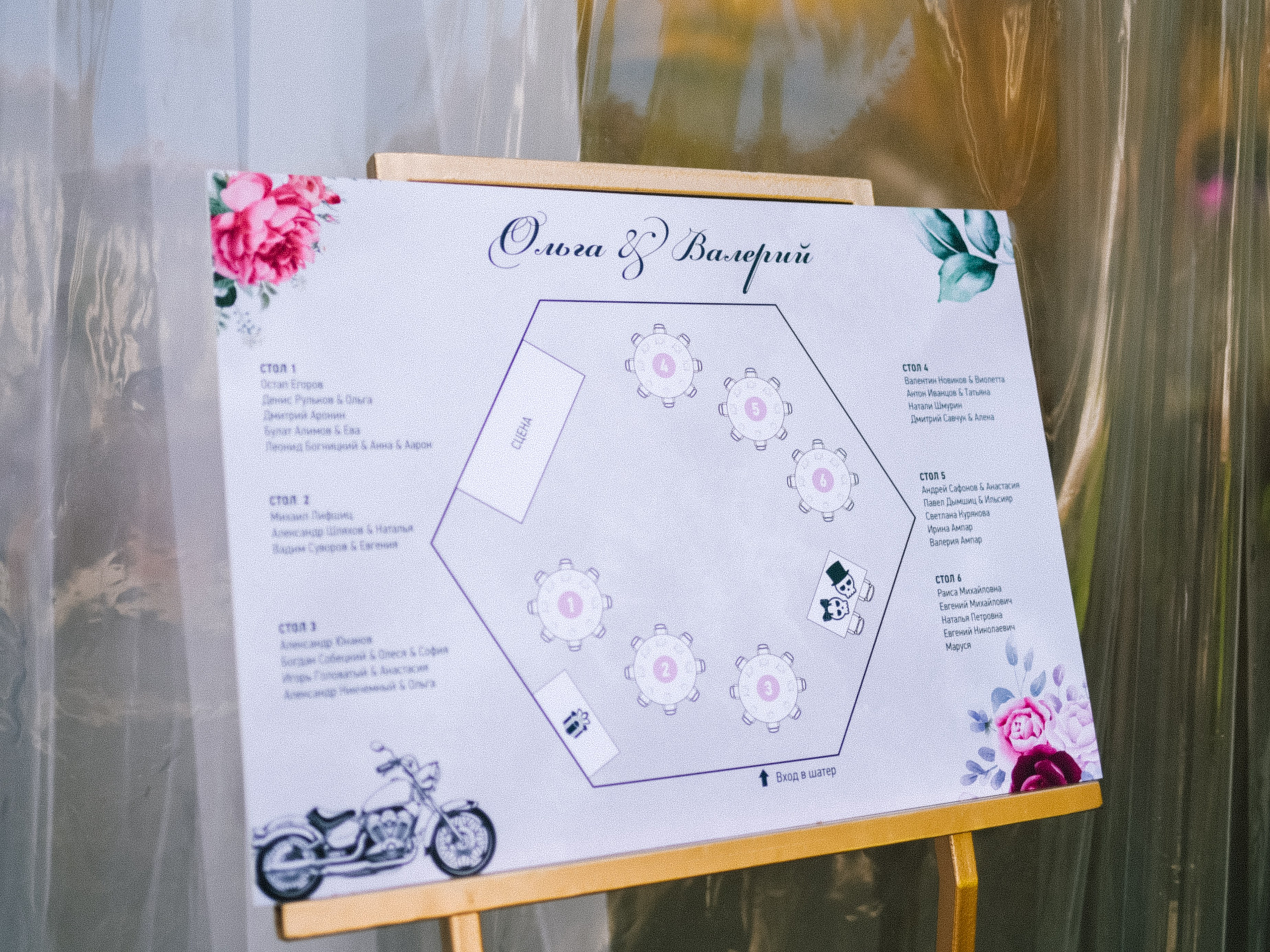 Свадьба байкеров в ресторане «Дворянское гнездо». Kirillova Studio — мастерская декора и событий Юли Кирилловой