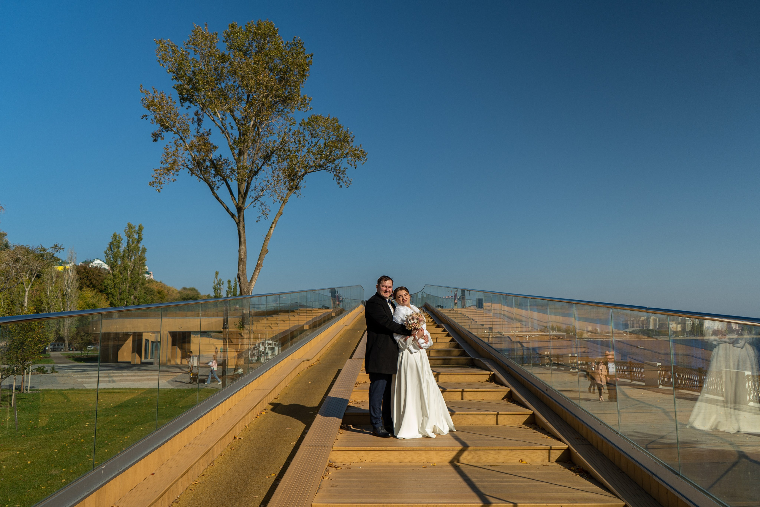 Место для свадебной фотосессии - Петровская набережная в Воронеже