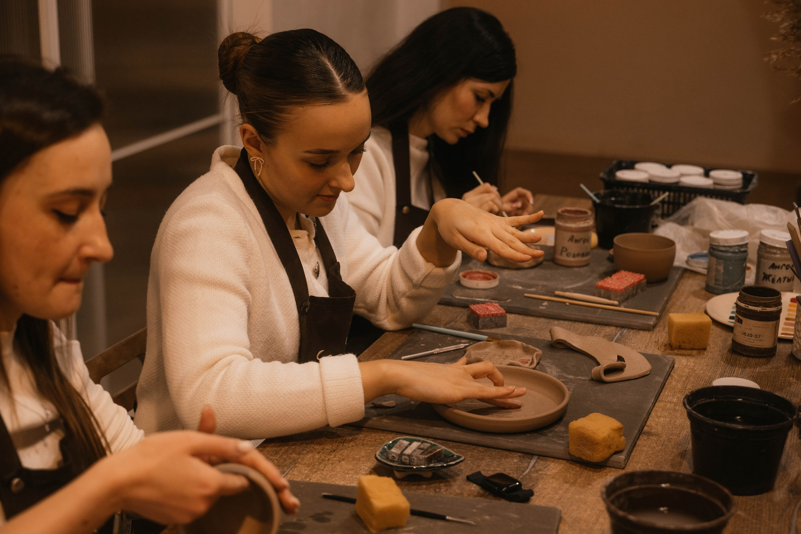 День рождения в гончарной мастерской. Свадебный, семейный фотограф в Рязани Лена Брант