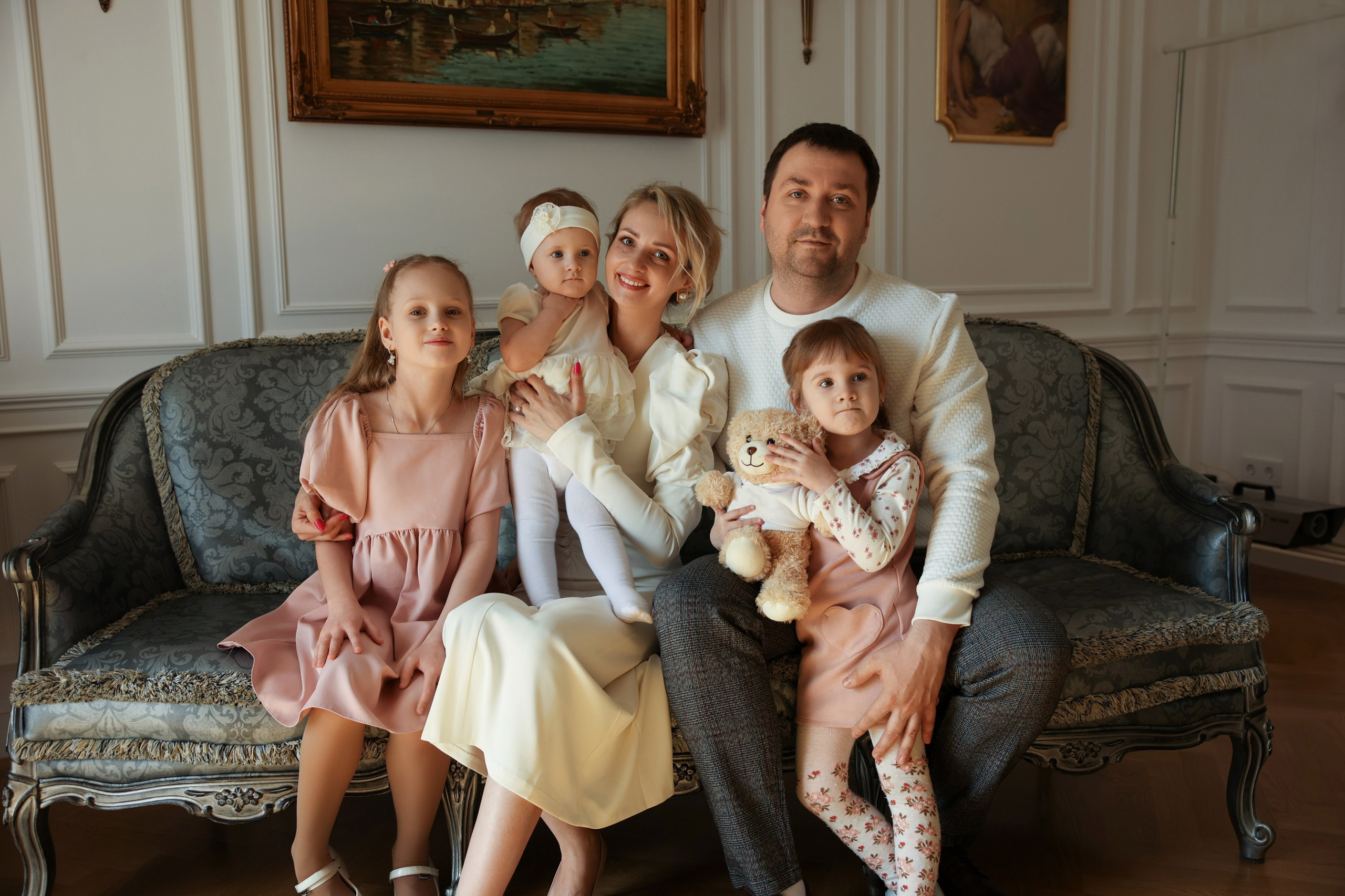 Семейная фотосессия большая семья фотосессия большой семьи фотосессия. Фотограф Владимир Москва