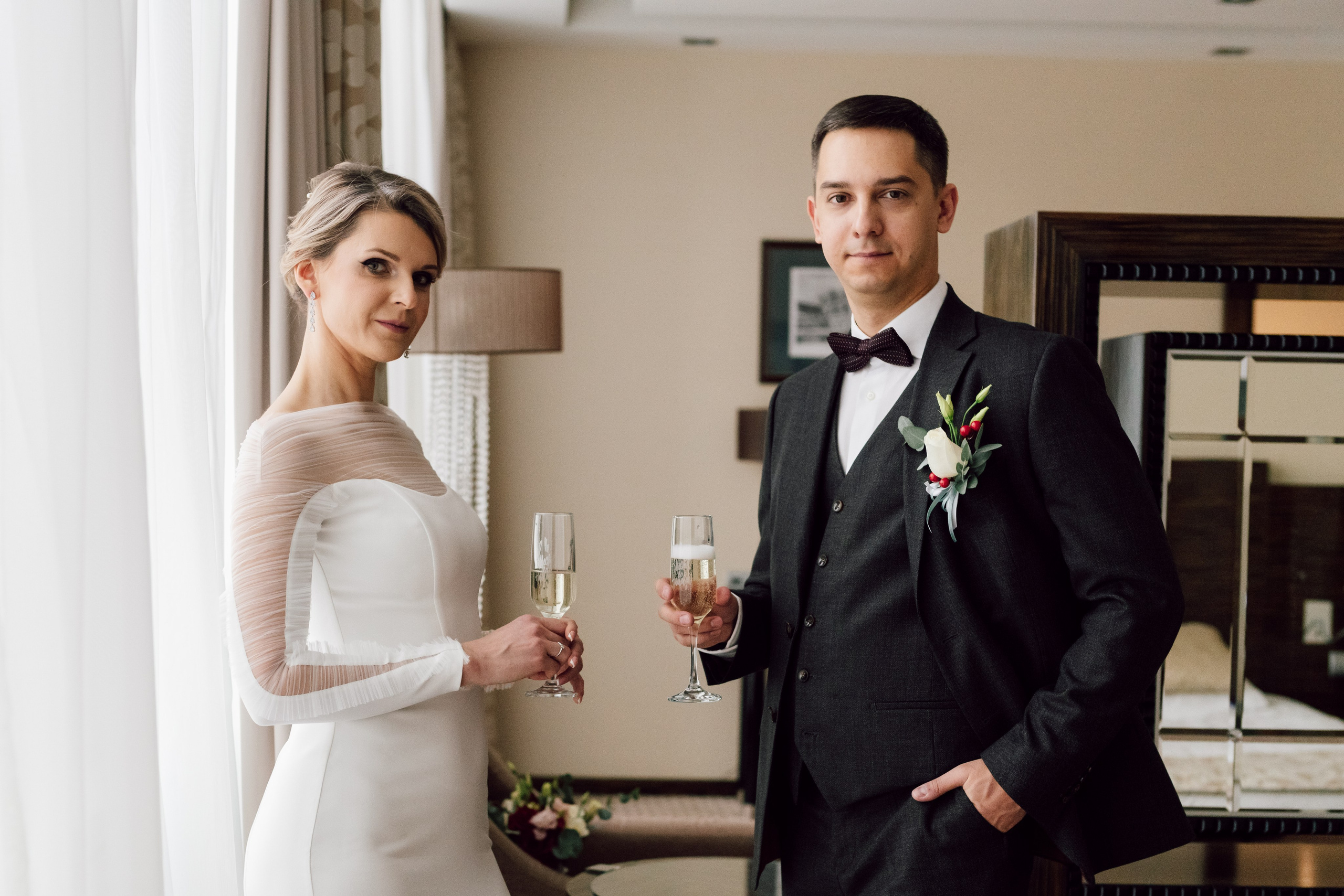 Свадебная фотосъёмка в отеле Plaza Garden. Сергей Гладков свадебный фотограф в Москве