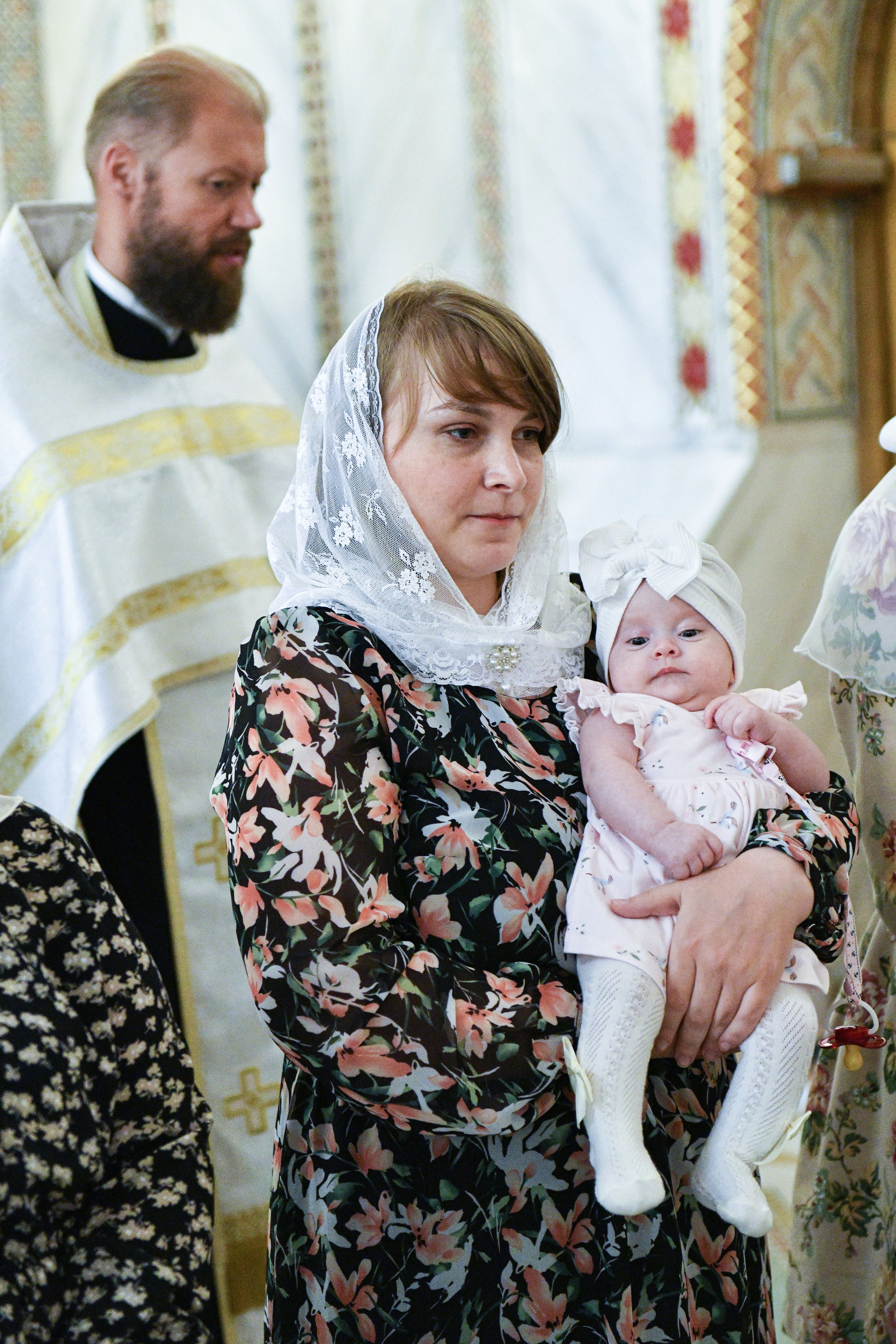 Крещение Марии. Церковь Покрова Пресвятой Богородицы в Ясенево. Свадебный и портретный фотограф в Москве Галина Борисова
