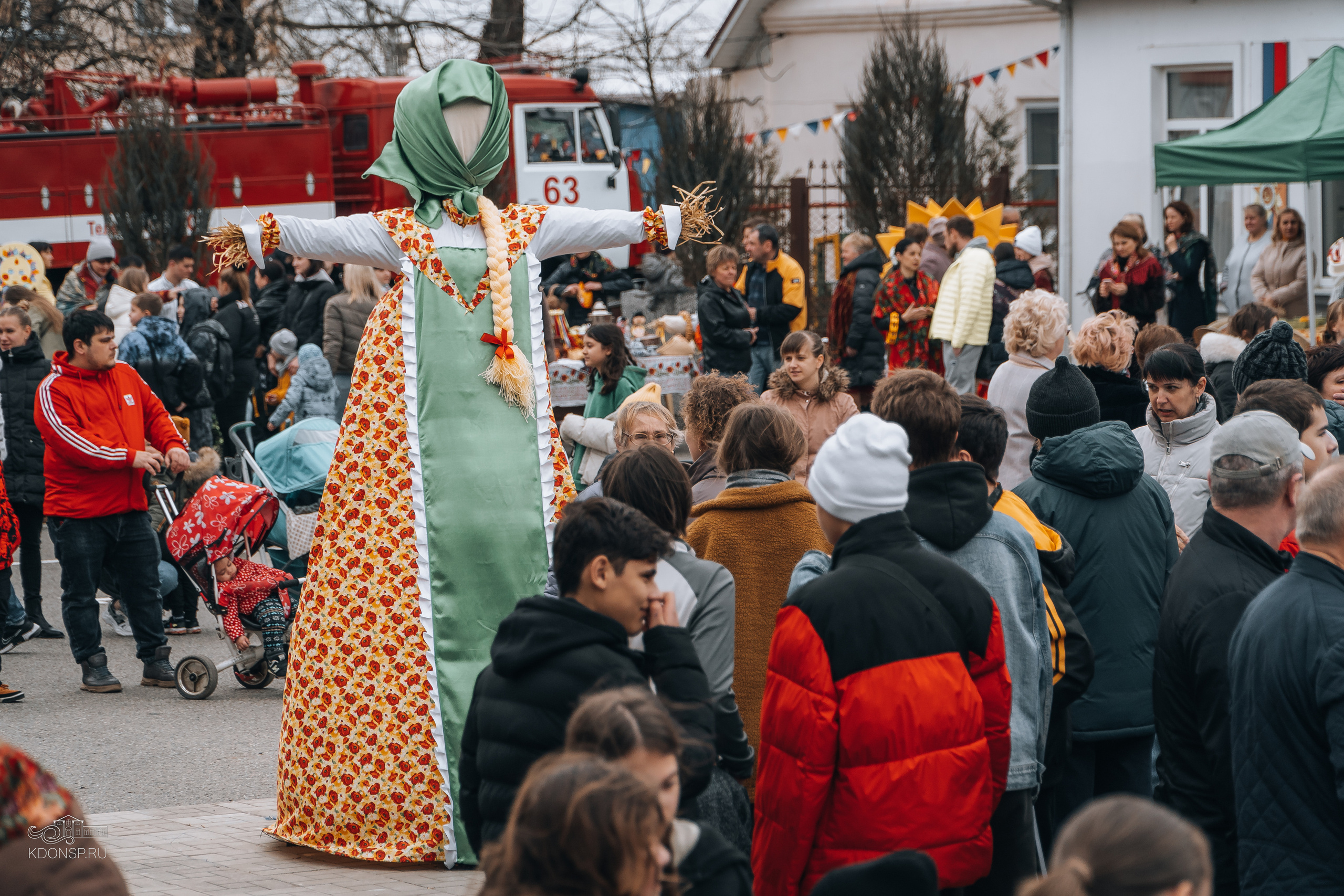 Проводы Масленицы. Новотитаровский Дом культуры