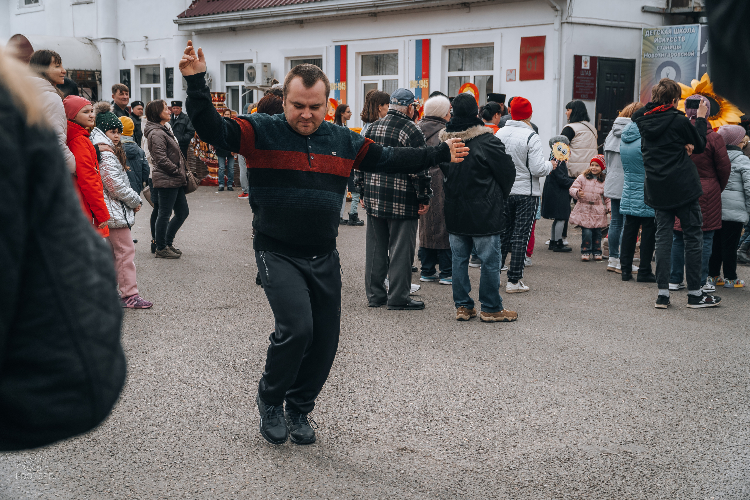 Проводы Масленицы. Новотитаровский Дом культуры