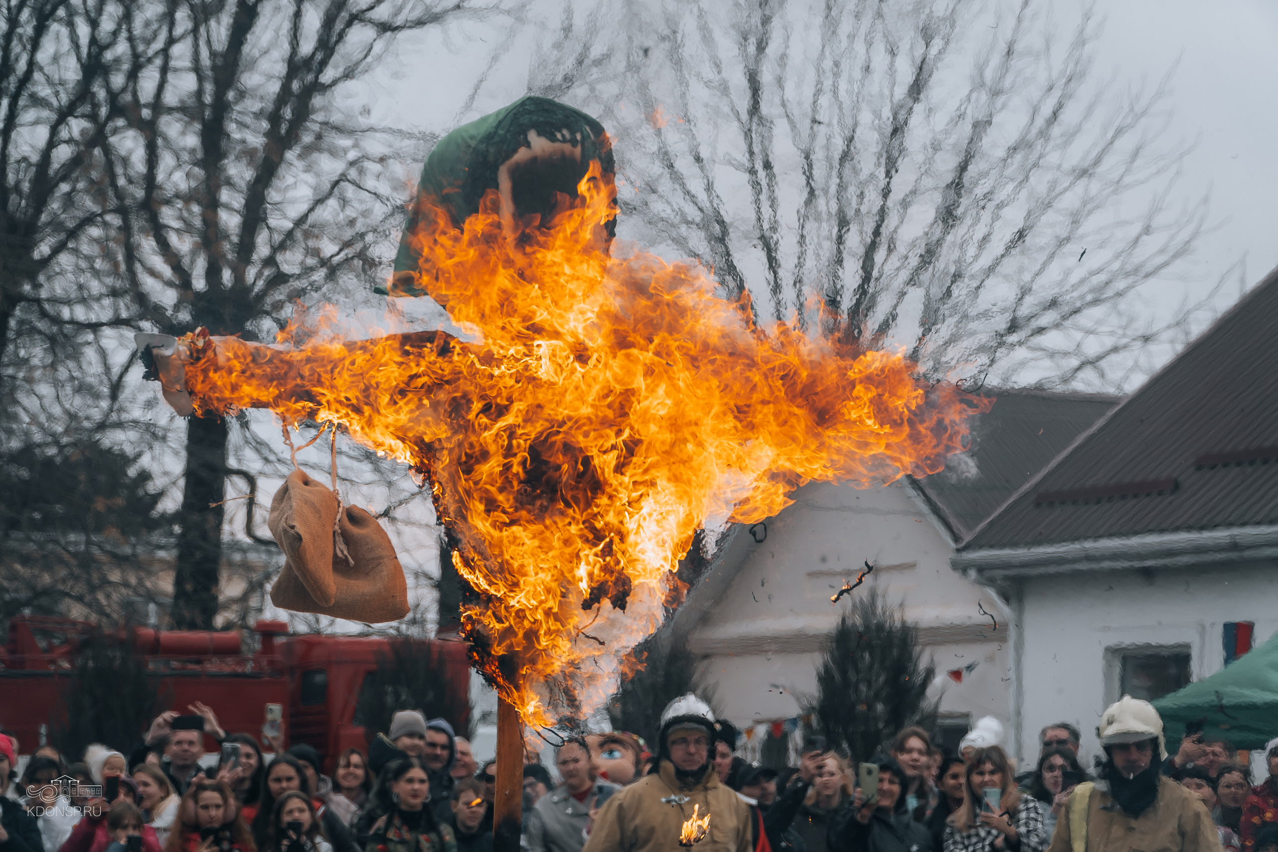 Проводы Масленицы. Новотитаровский Дом культуры