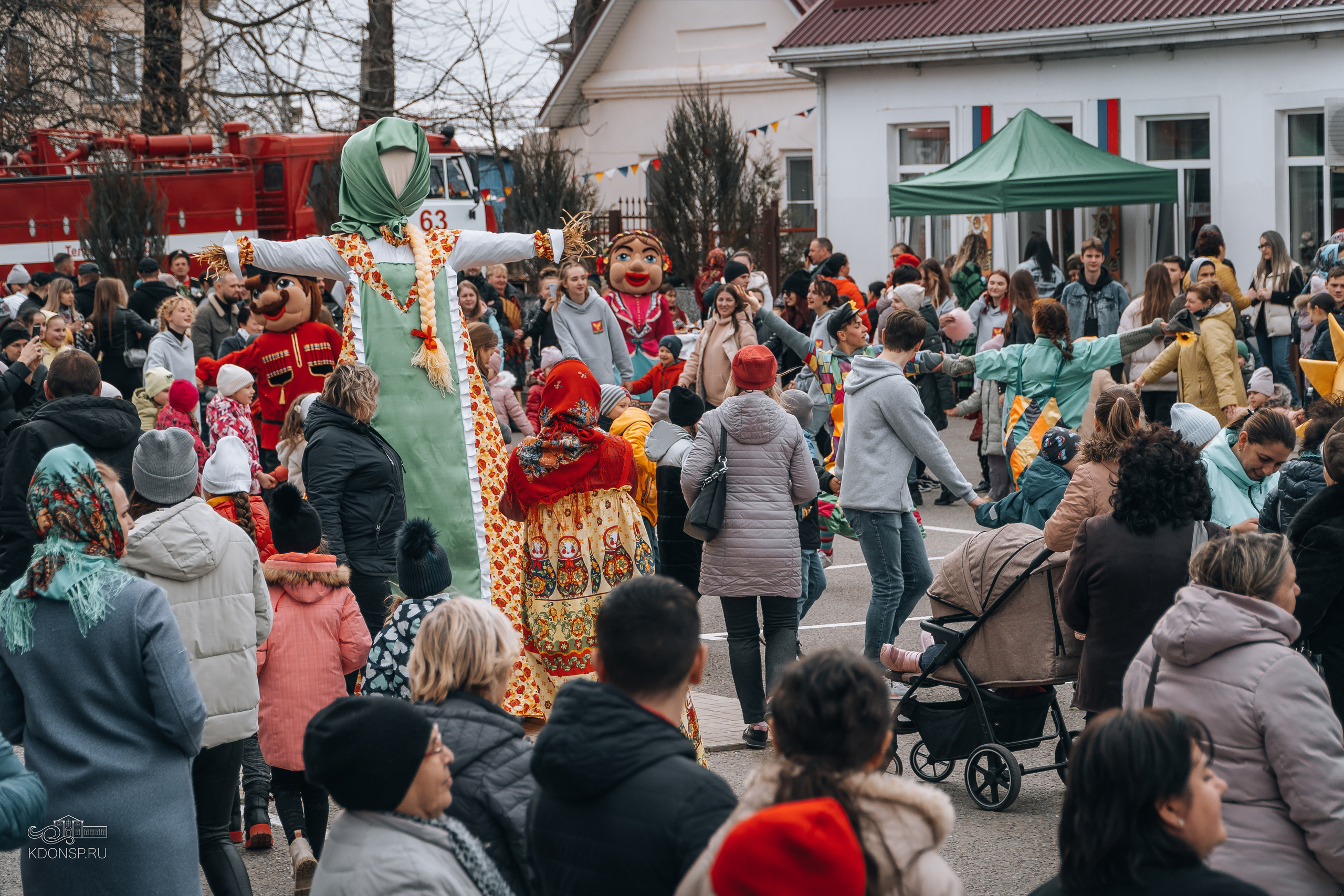 Проводы Масленицы. Новотитаровский Дом культуры