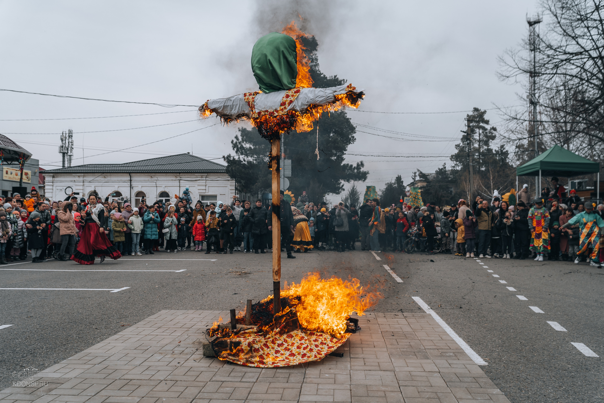 Проводы Масленицы. Новотитаровский Дом культуры