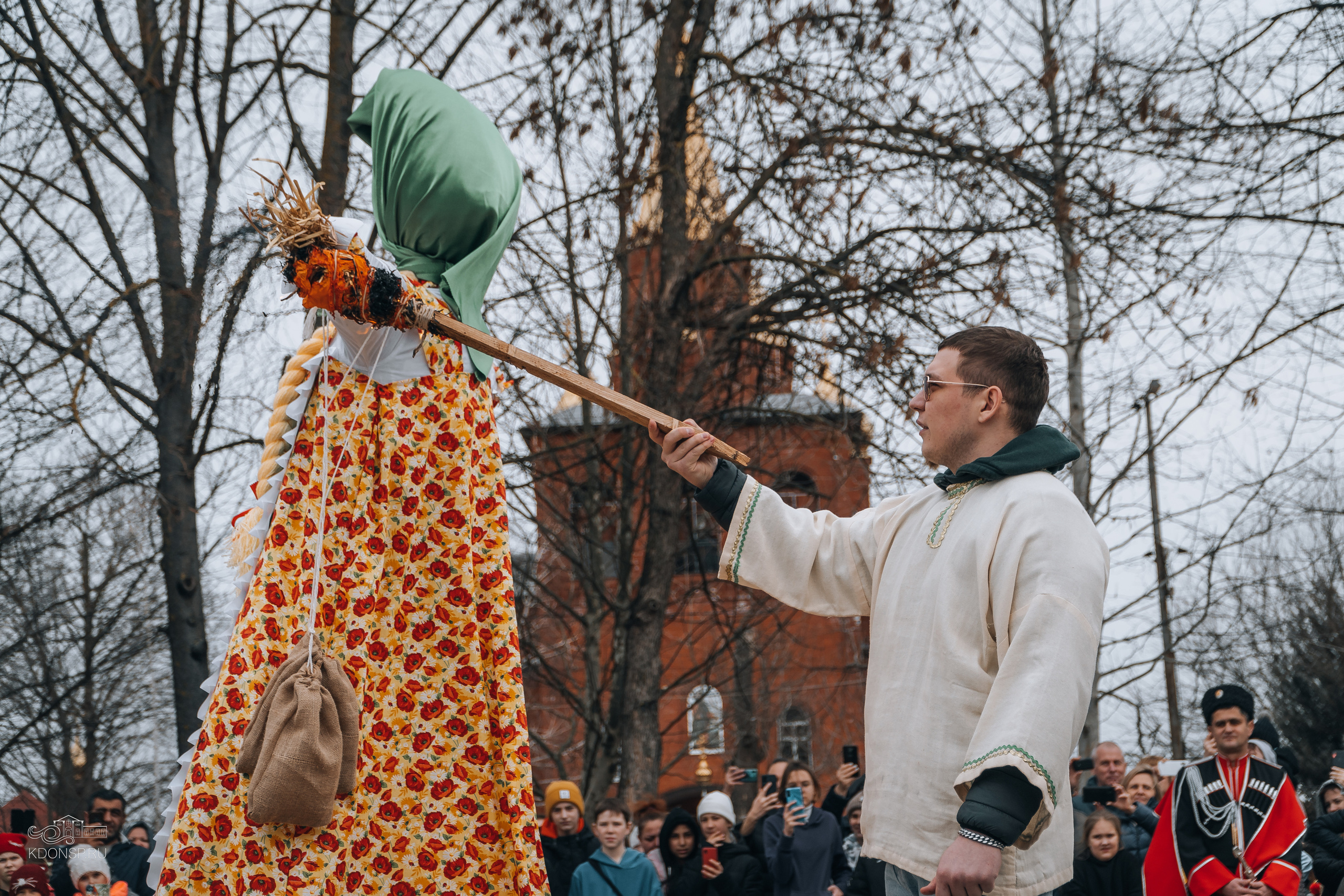 Проводы Масленицы. Новотитаровский Дом культуры