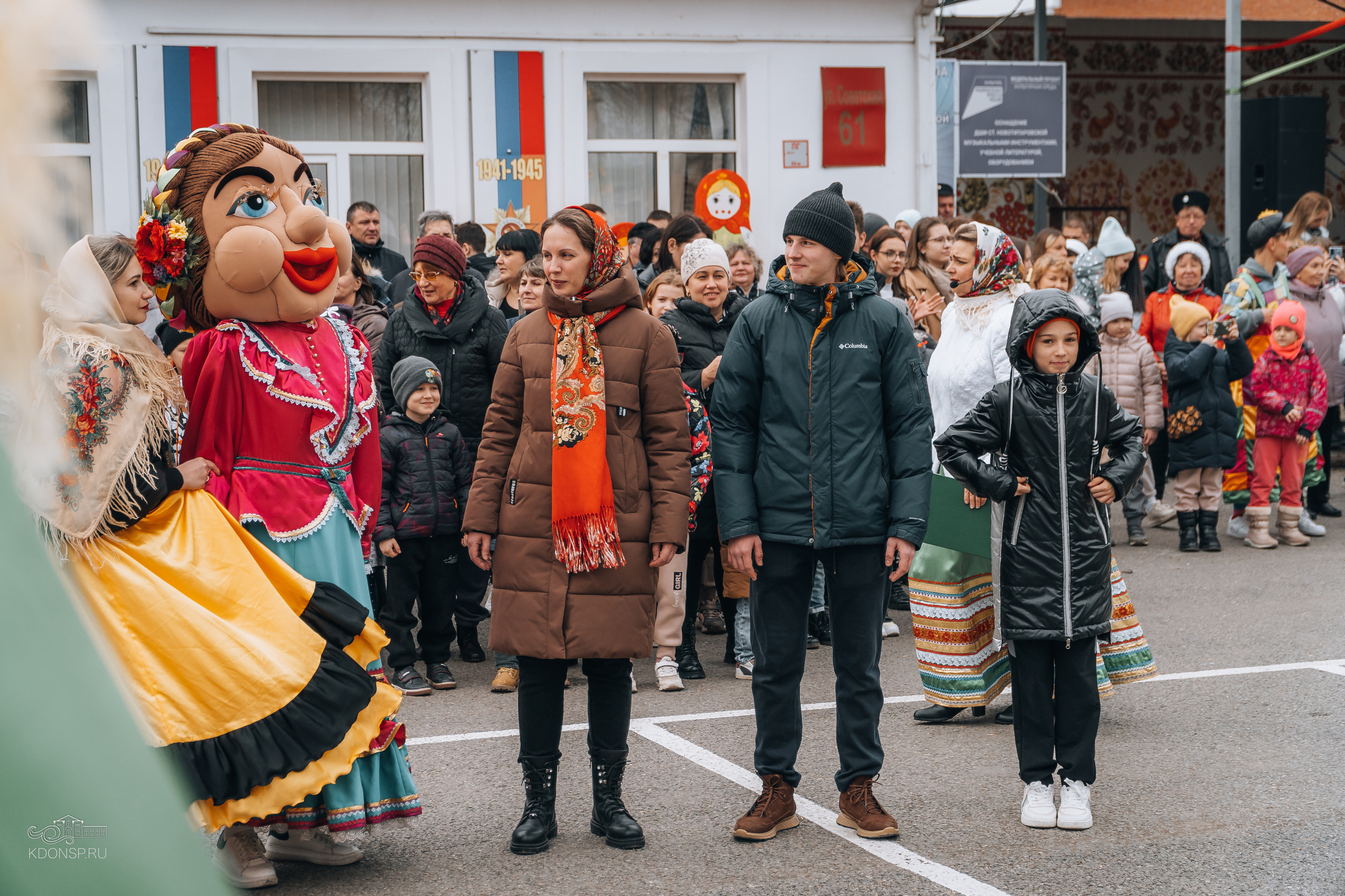 Проводы Масленицы. Новотитаровский Дом культуры