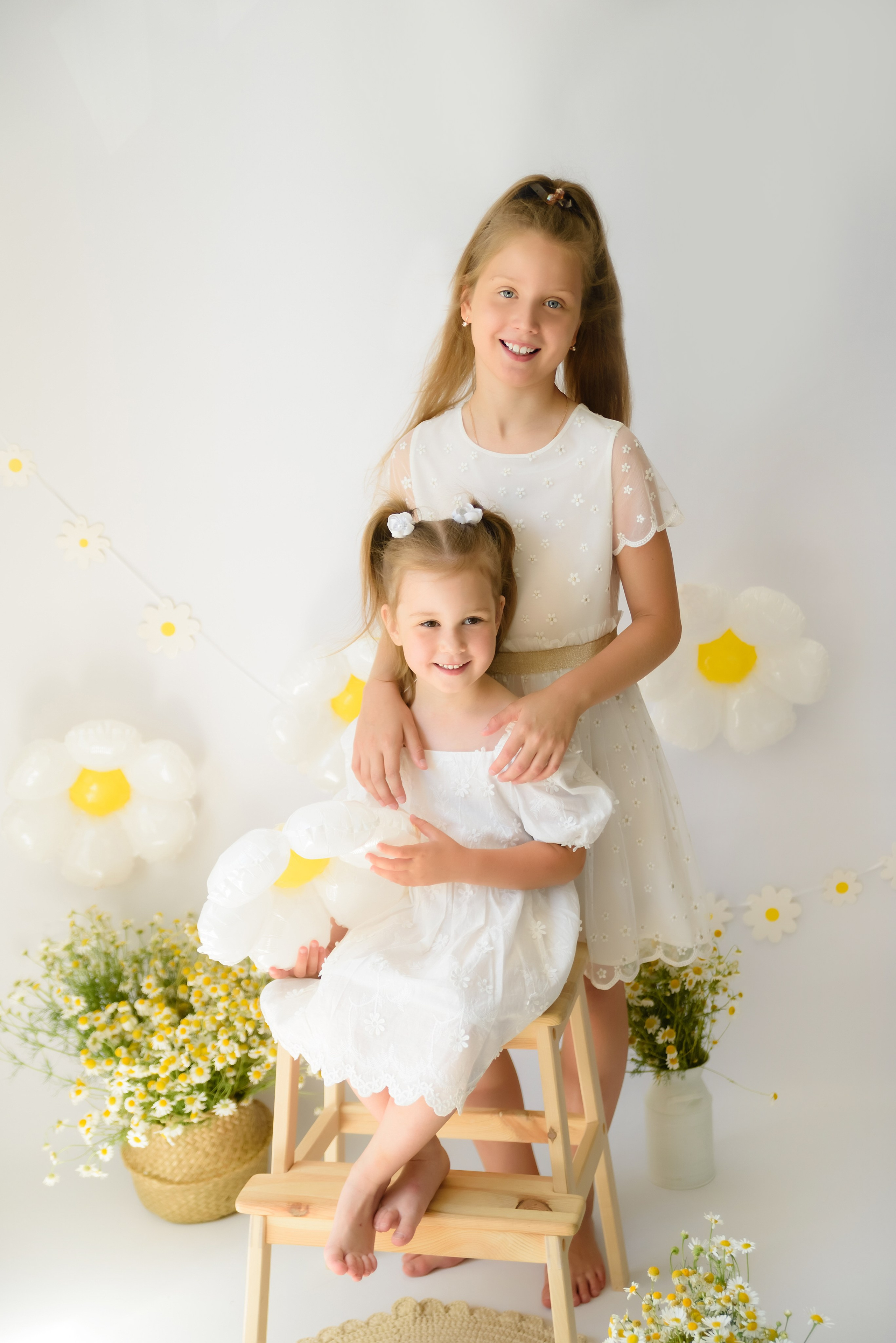Фотопроект «Ромашки» Аня и Даша. Детский Фотограф |Фотограф на годик в Брянске Ирина Романова