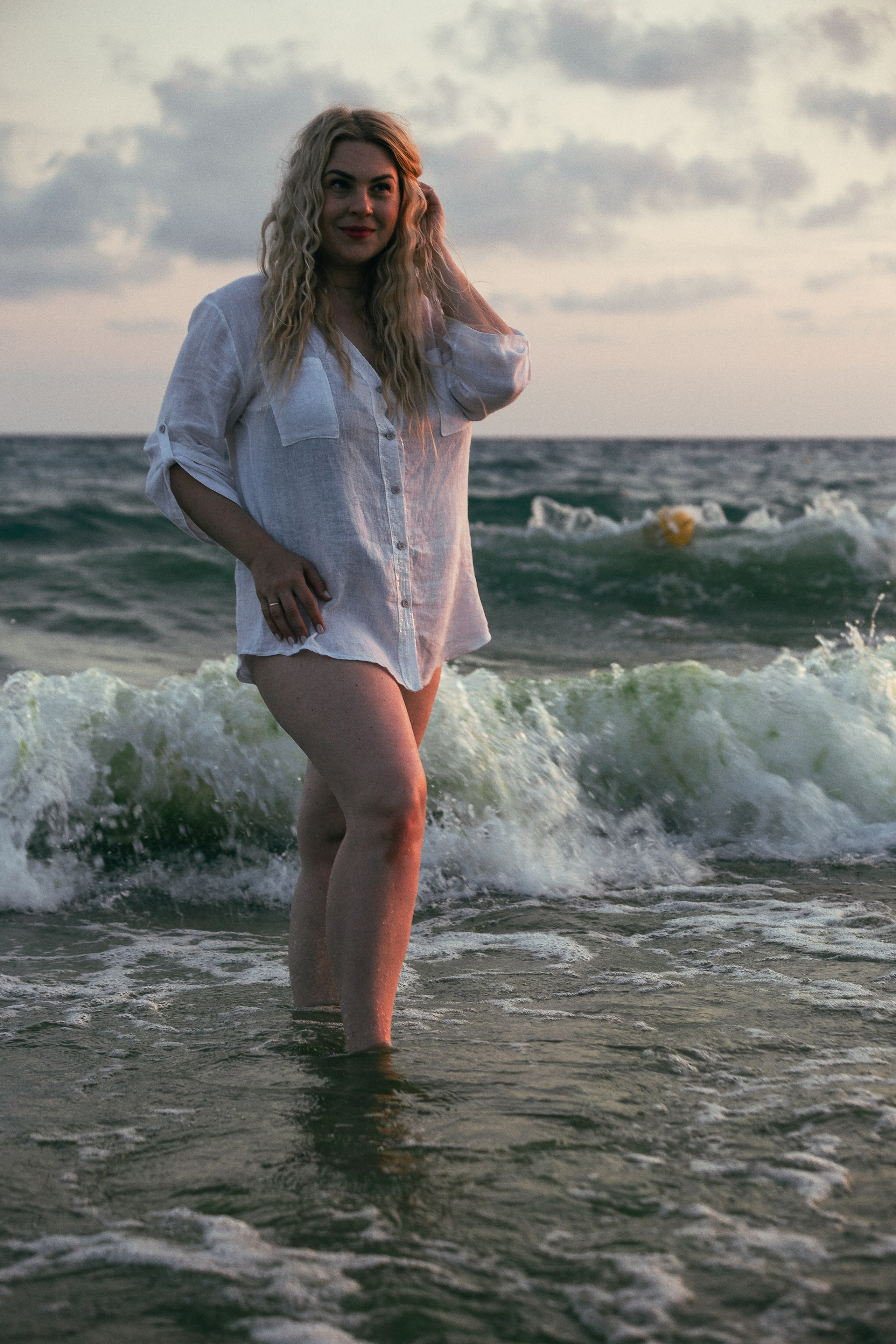 Фотосессия на море на закате