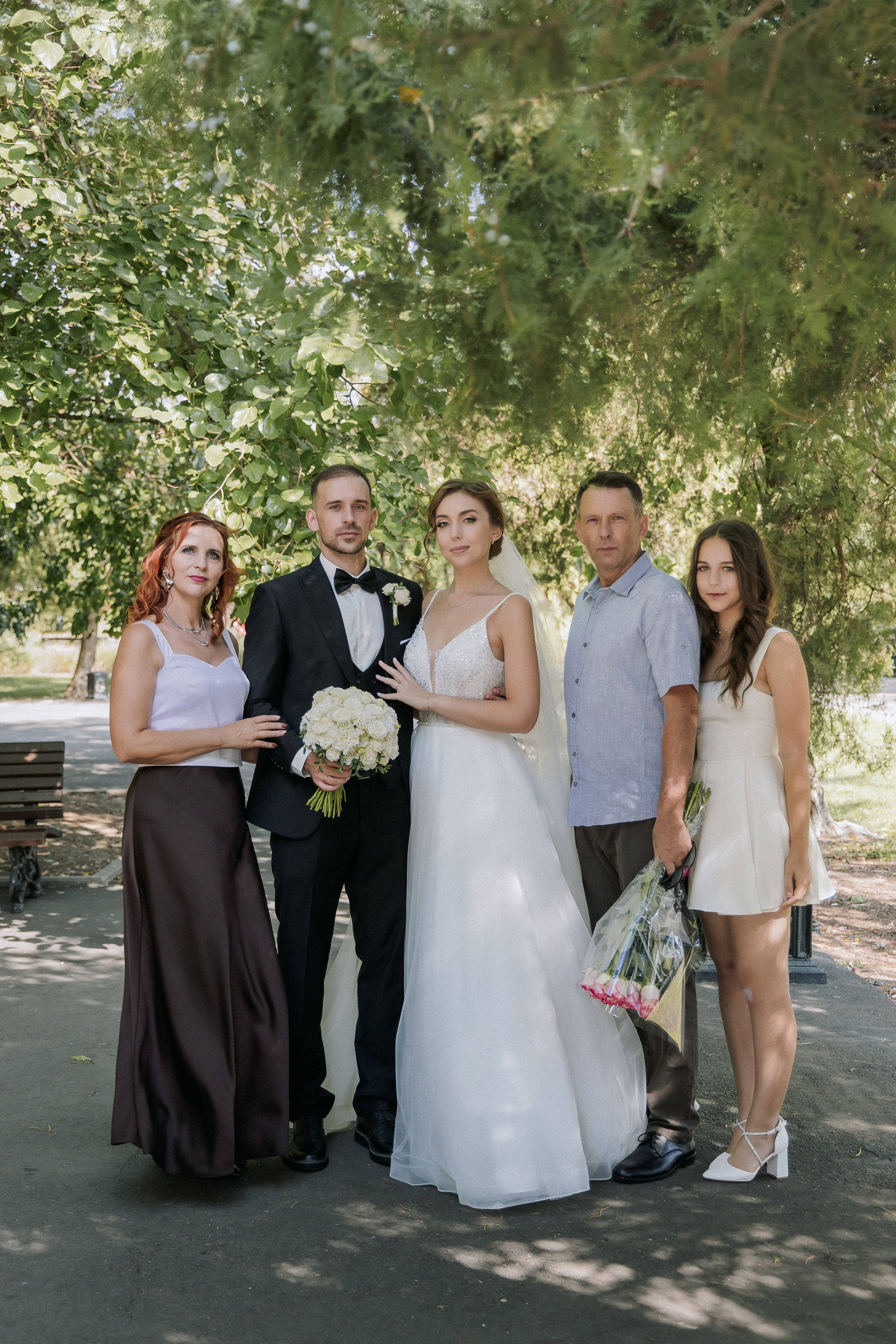 Свадебная прогулка Екатерины и Евгения. Свадебная фотография. Арина Рубах