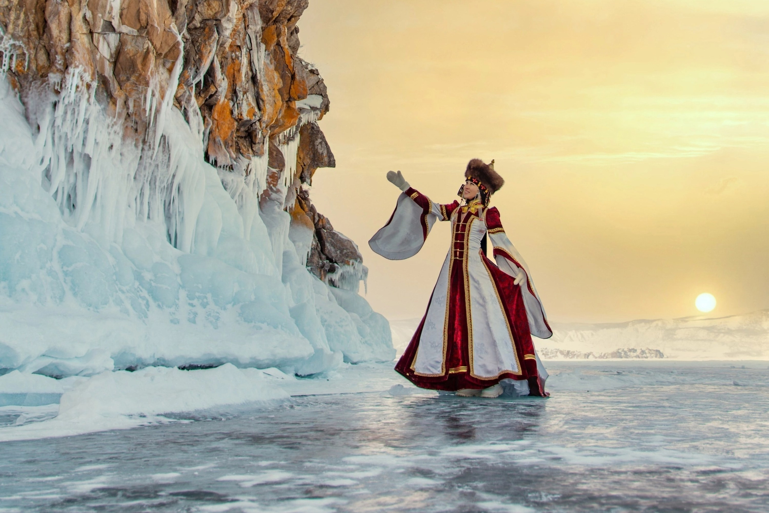 Национальная стилизованное платье 42-44рр. Туры на Байкал с фотографом под ключ. Фотосессии на Ольхоне