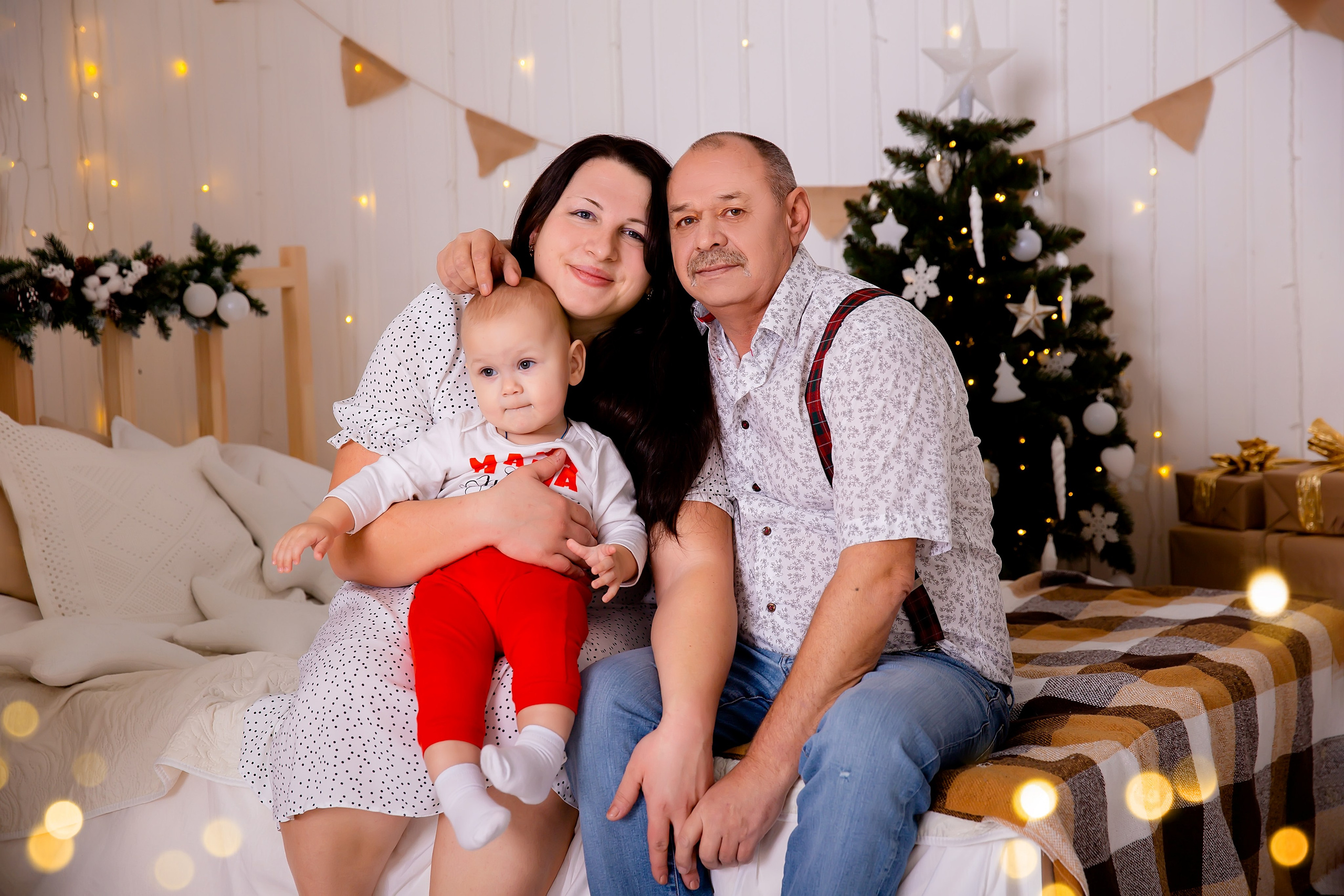 Новогодняя семьей. Школьный и детский фотограф Старожилово