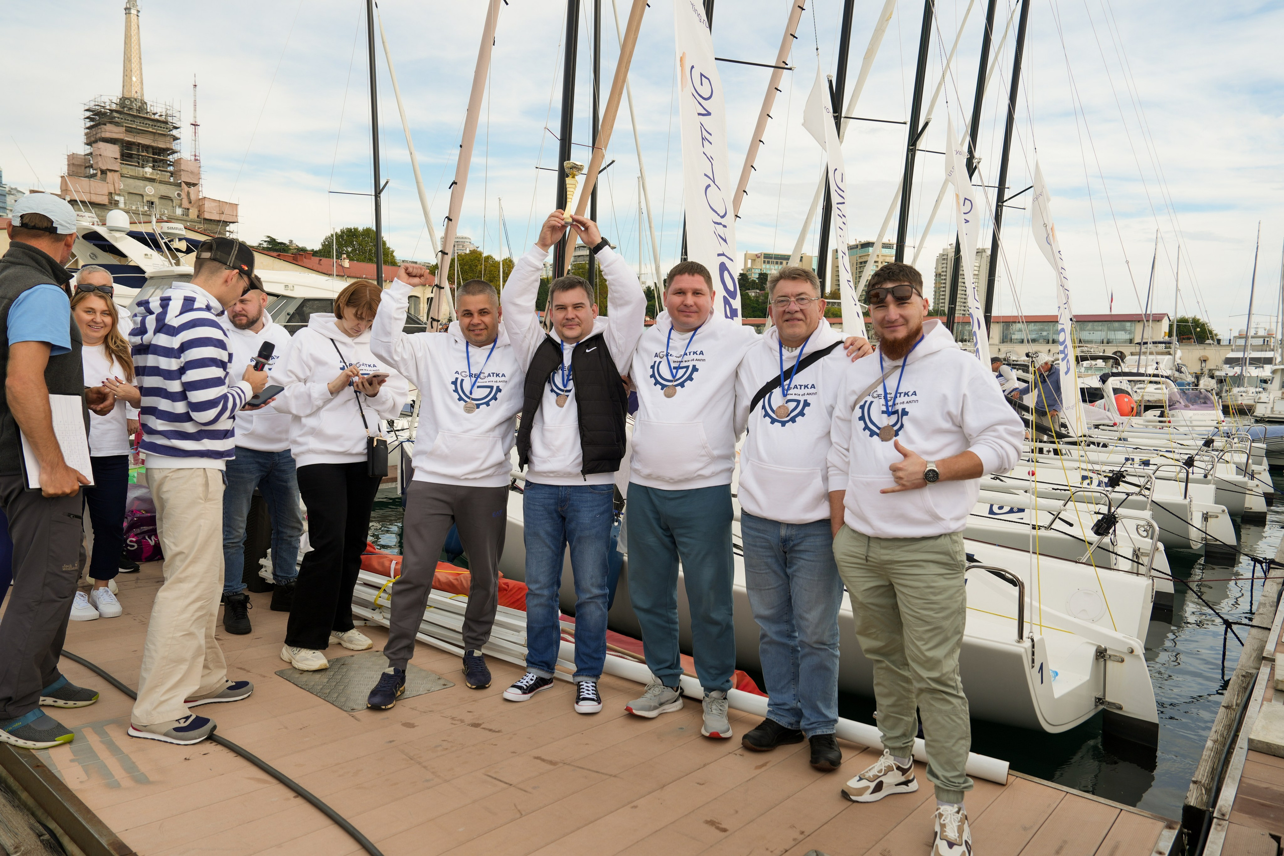 Яхтенная регата для компании Агрегатка. Репортажный фотограф в Красной Поляне и Сочи Павлюченко Екатерина