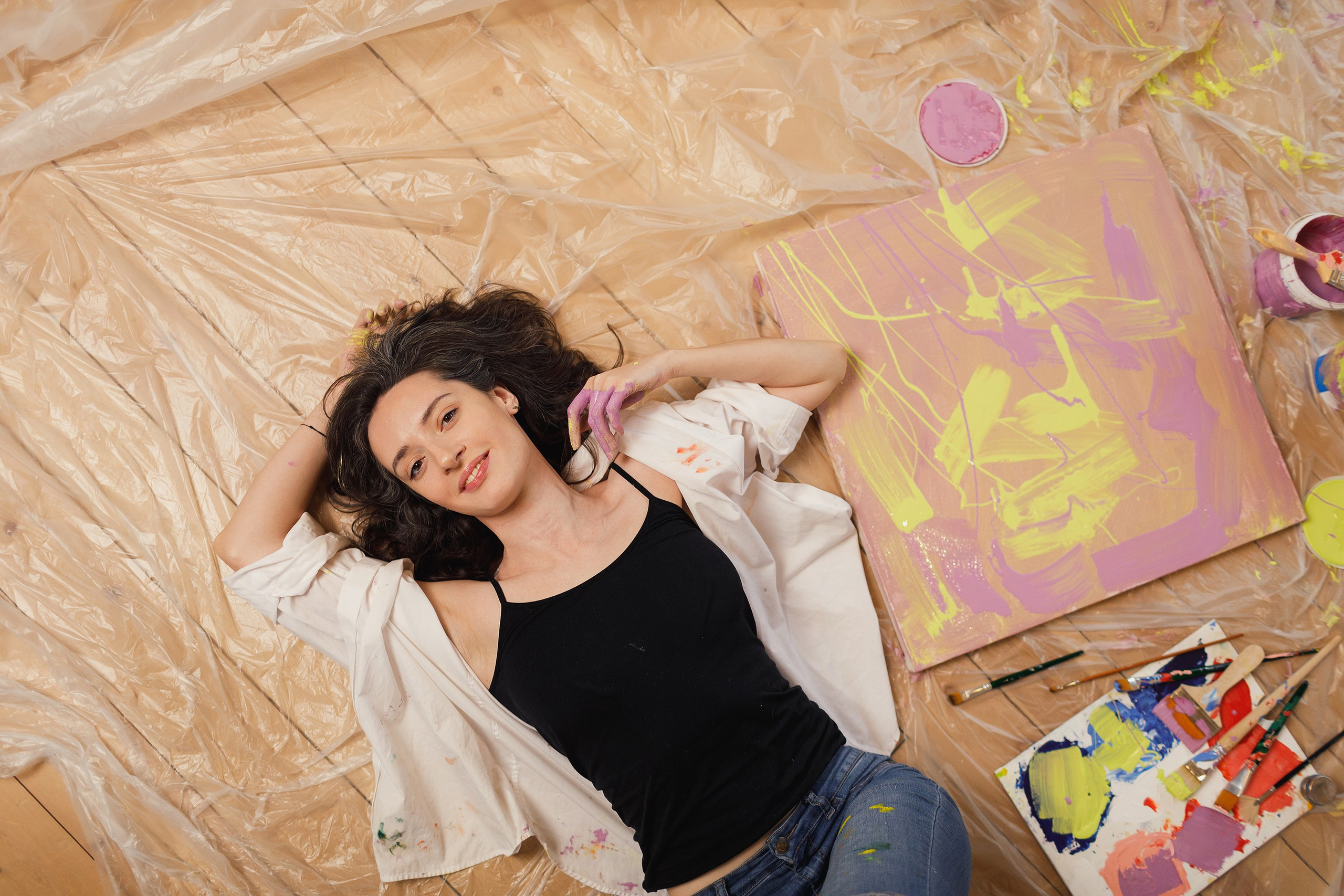 Персональная фотосессия художницы. Профессиональный фотограф в Новосибирске