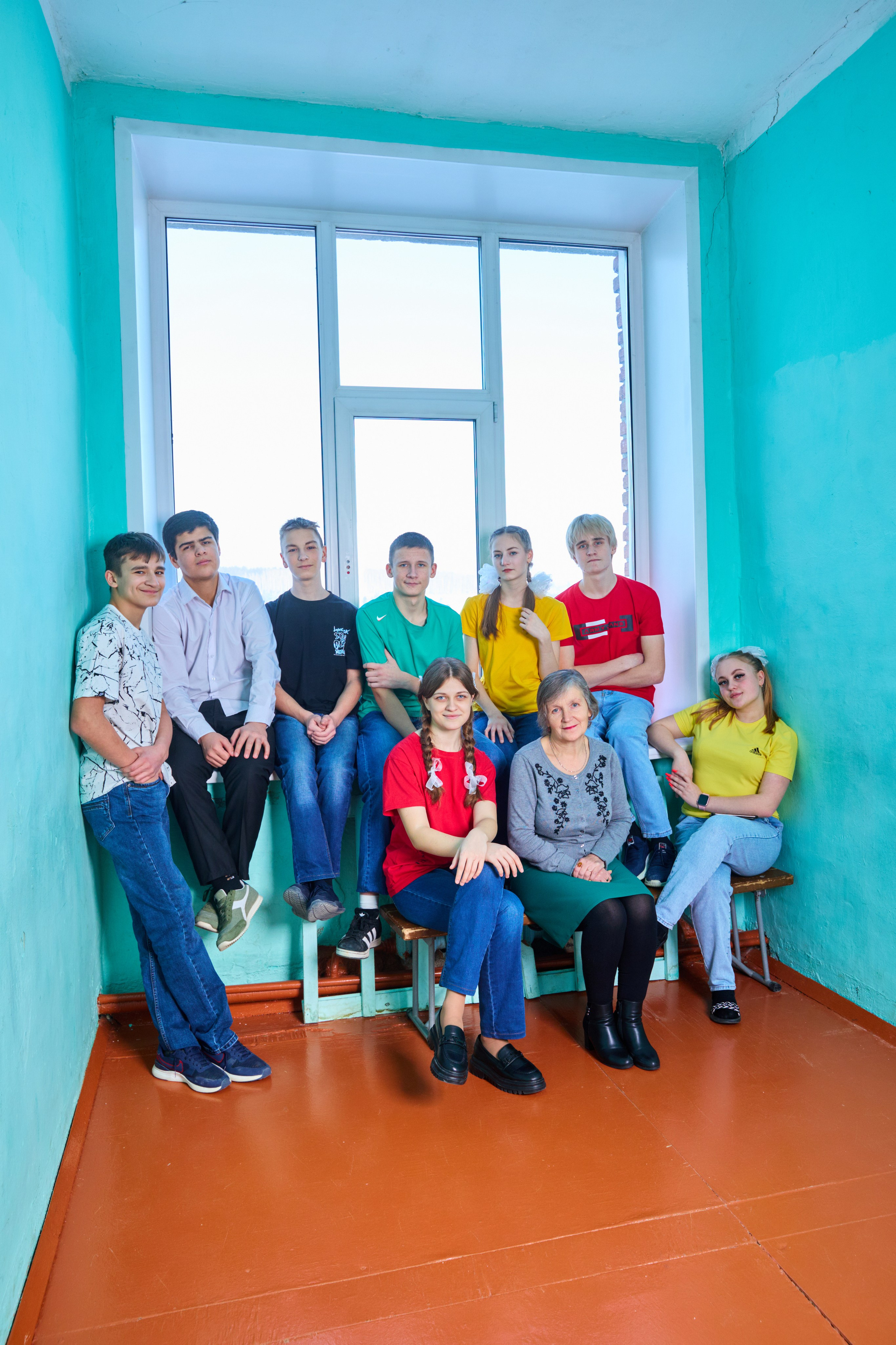 Съемка в школе Борска