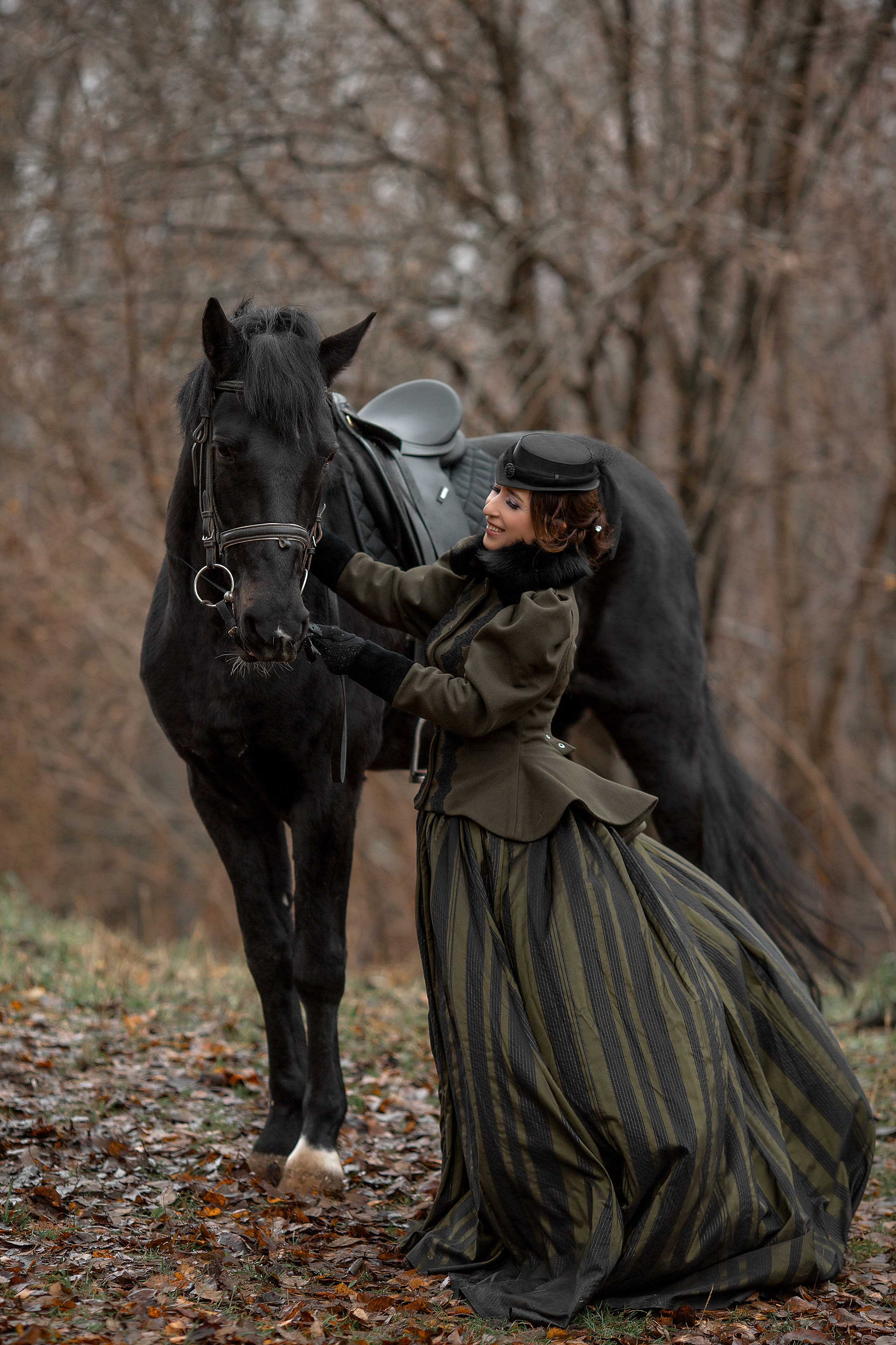 Оксана и Михаил. Фотосессия с лошадьми в Нижнем Новгороде