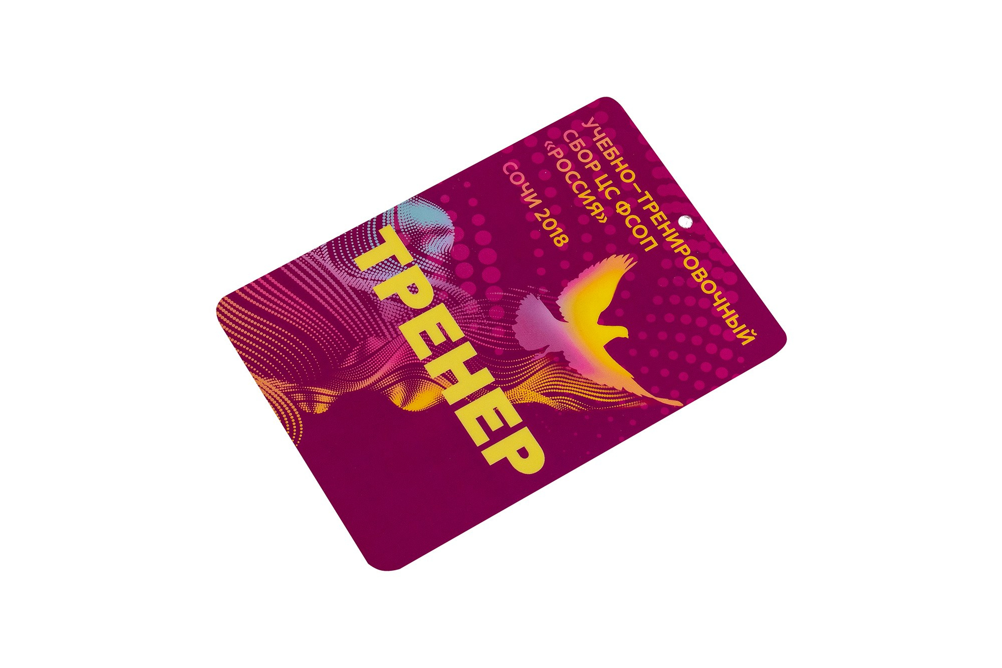 Бейдж на шею тренер сочи 2018