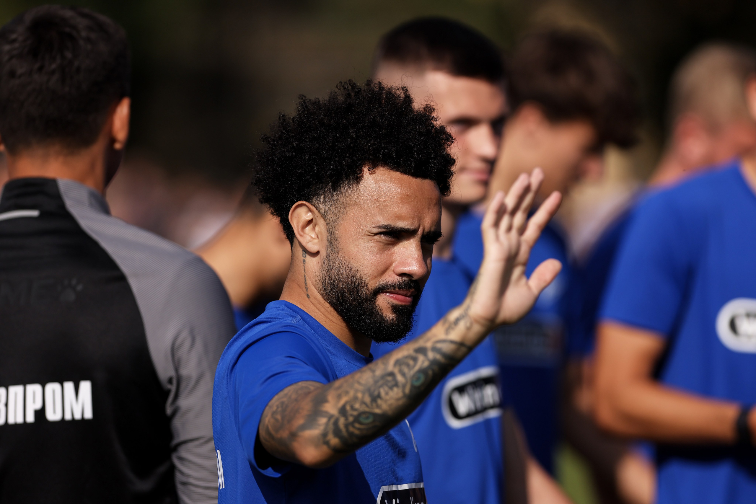 Открытая тренировка ФК «Зенит» Санкт-Петербург. Спортивный и репортажный фотограф Антон Тереханов