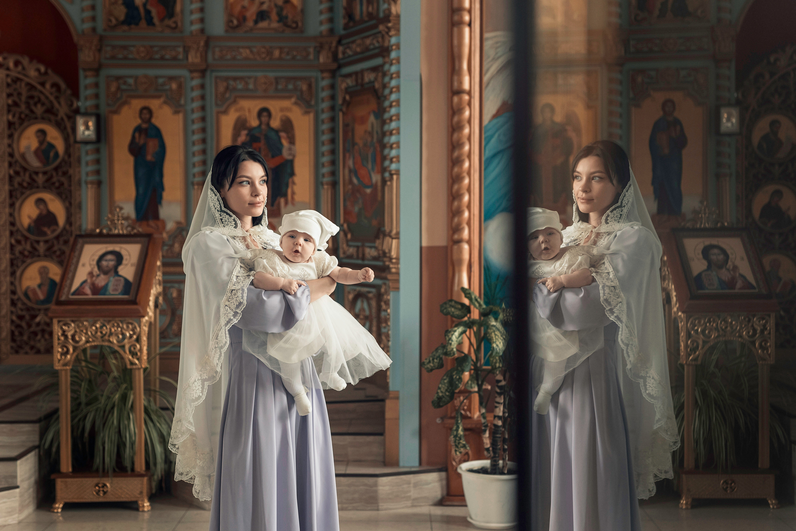 Крещение Николь. Семейный фотограф в г. Ростову-на-Дону Козлова Евгения