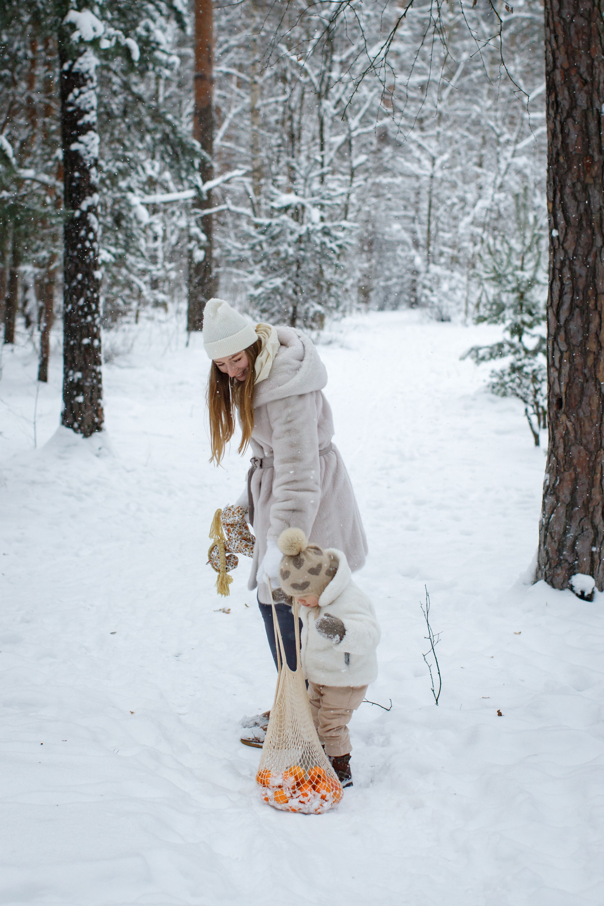 Зимние объятия. Детский и семейный фотограф Мария Киселёва. Москва