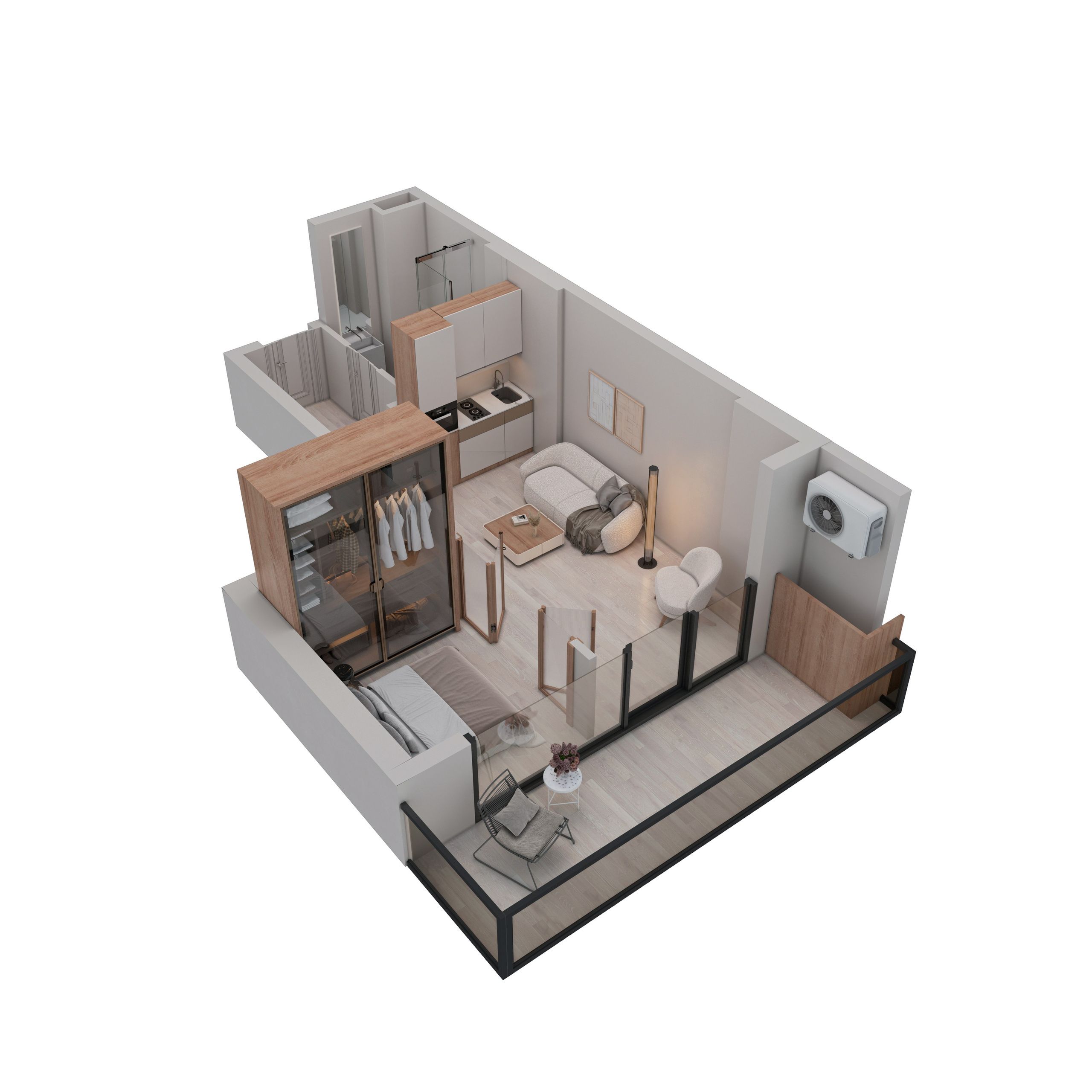 Atlas. 3D visualization of exteriors and interiors