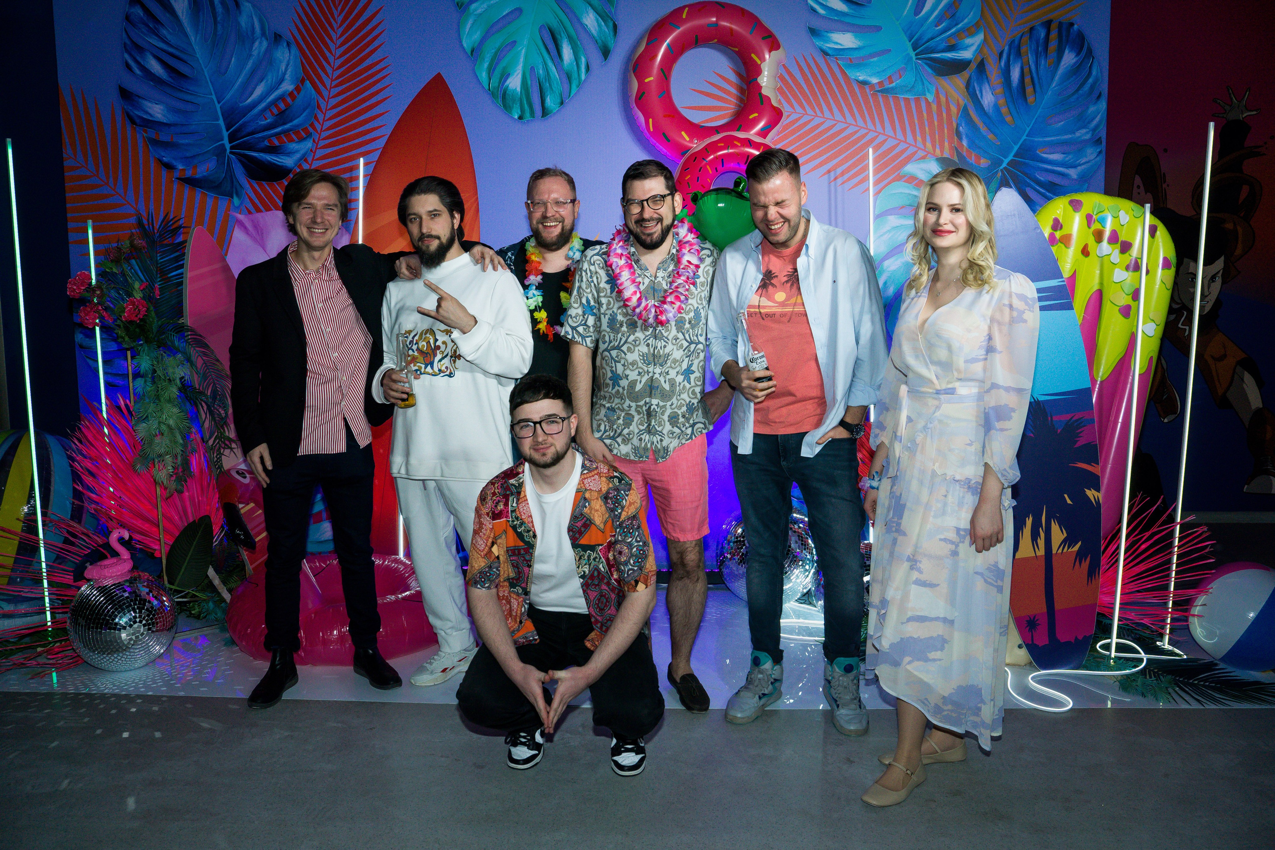 МТС корпоратив Гавайская вечеринка. Фотограф