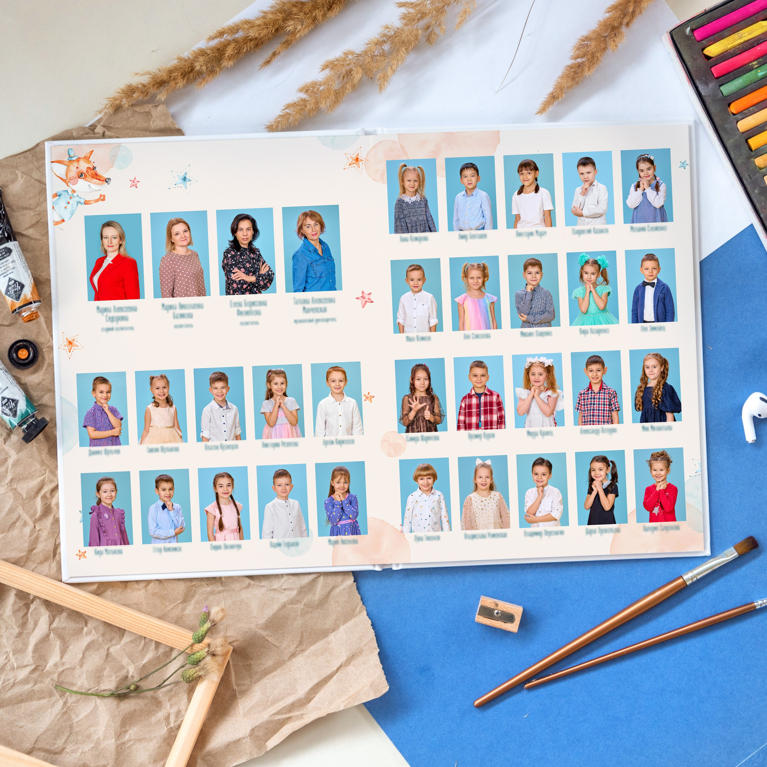 Варианты альбомов для детского сада. Выпускные альбомы в Москве фотограф Алина Пащук