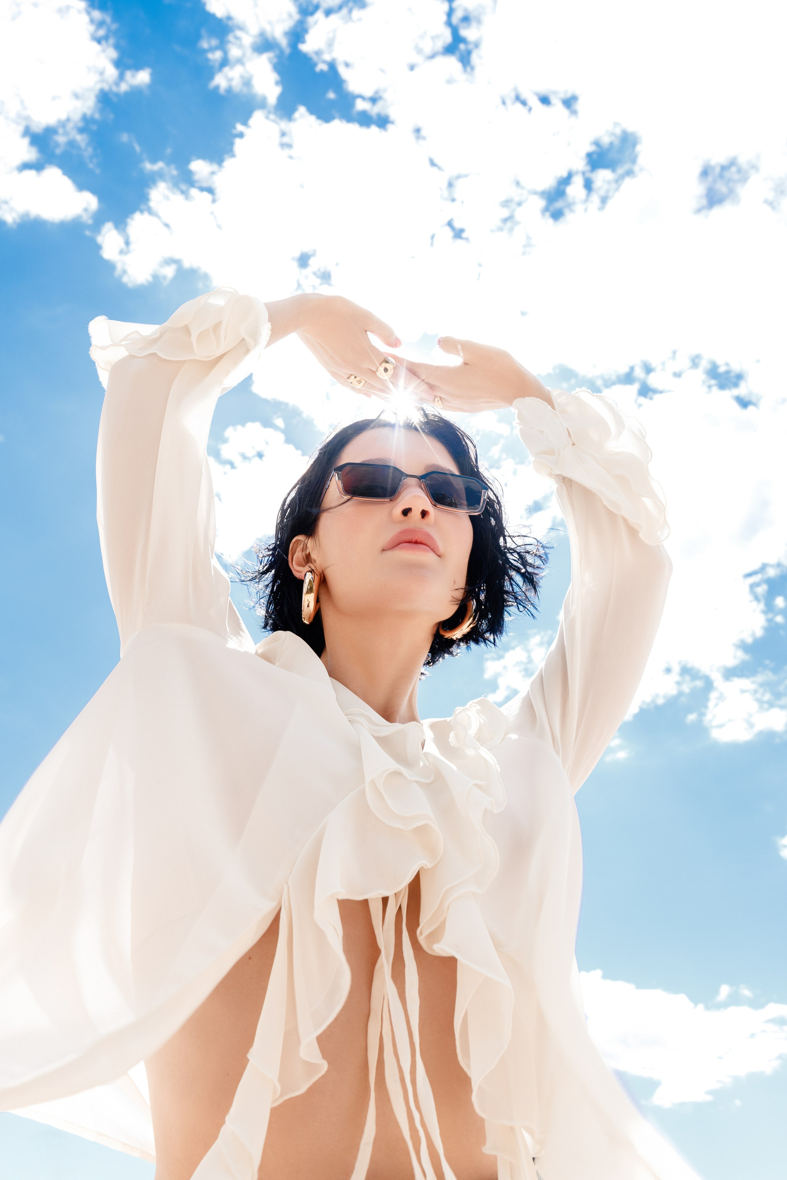 Летняя fashion-съёмка в Петербурге — на Финском заливе