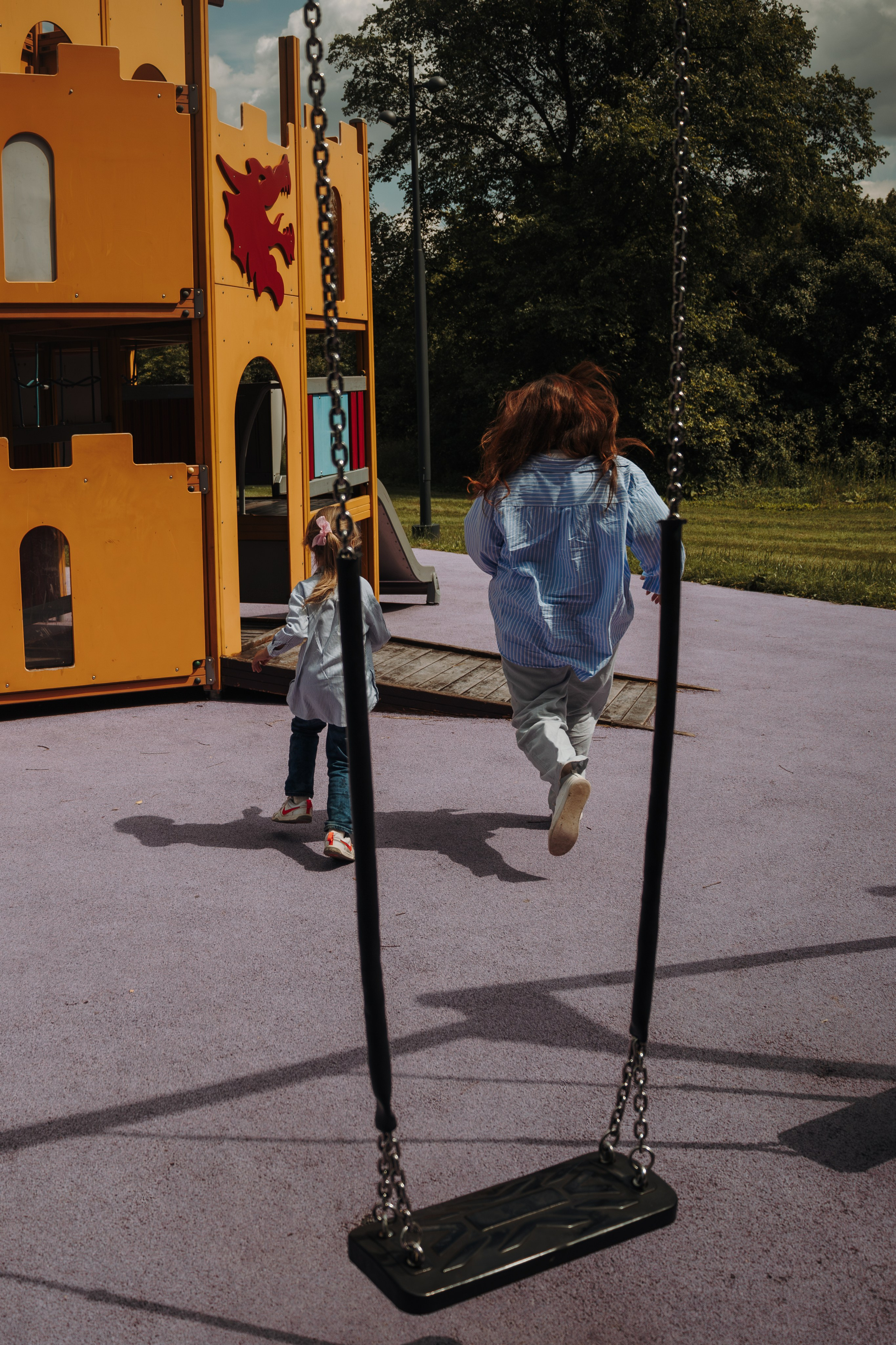 Семейная фотосессия с собаками в парке. Фотограф-анималист в Москве Екатерина Тихонова