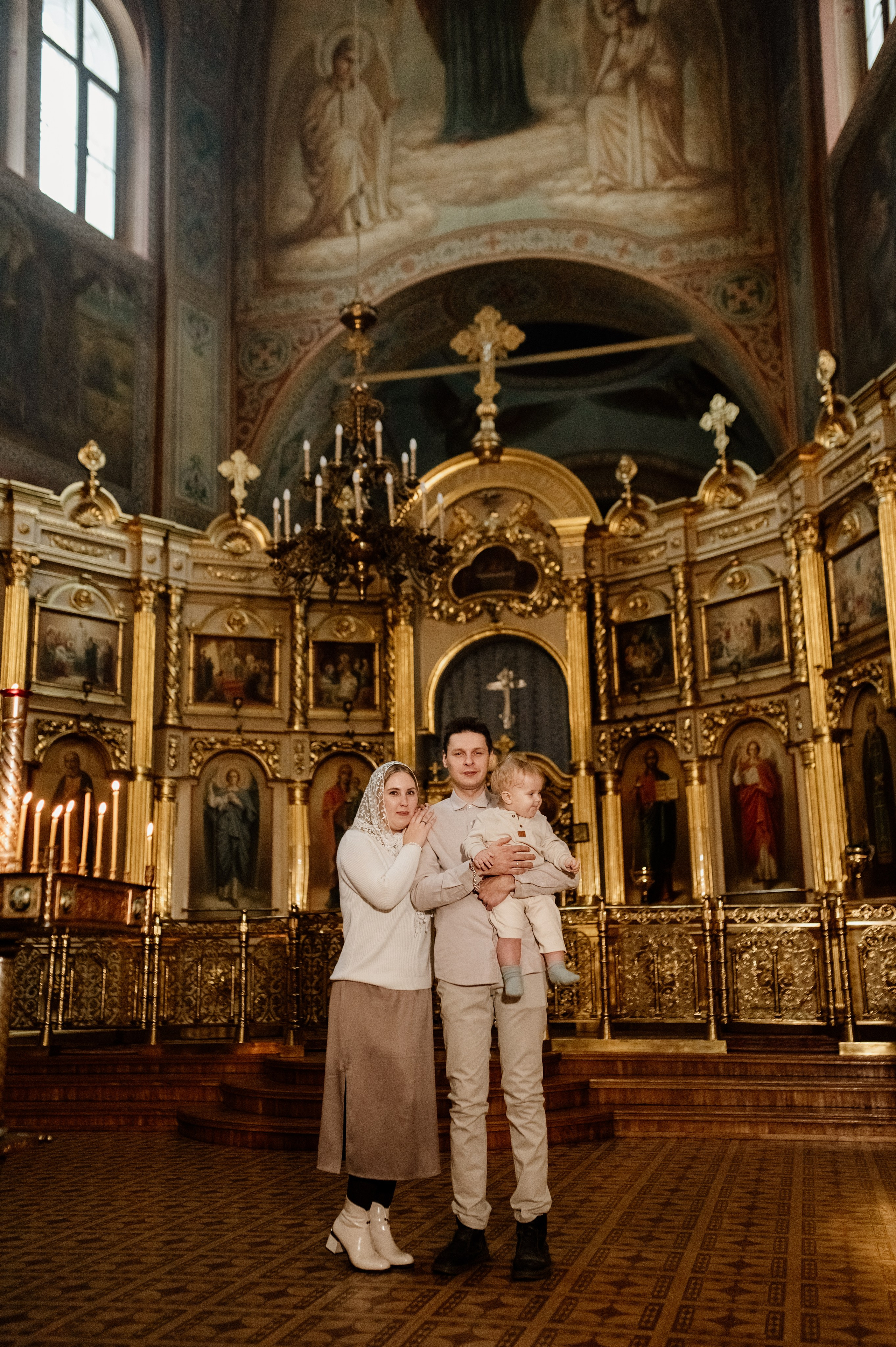 Крещение Михаила //// Храм преподобного Сергия Радонежского. Семейный и детский фотограф в Туле