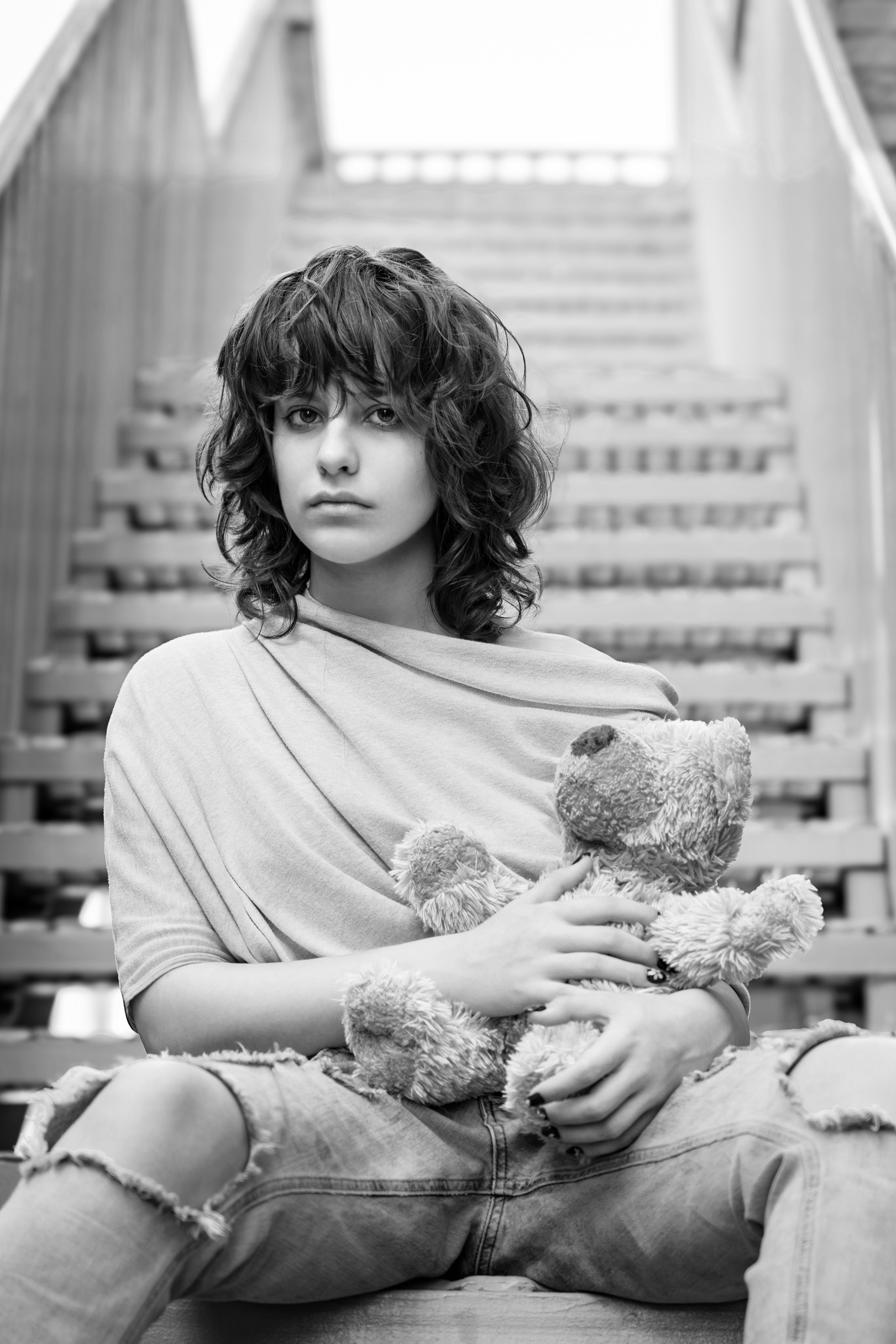 BW. Art photographer Irina Ostapenko