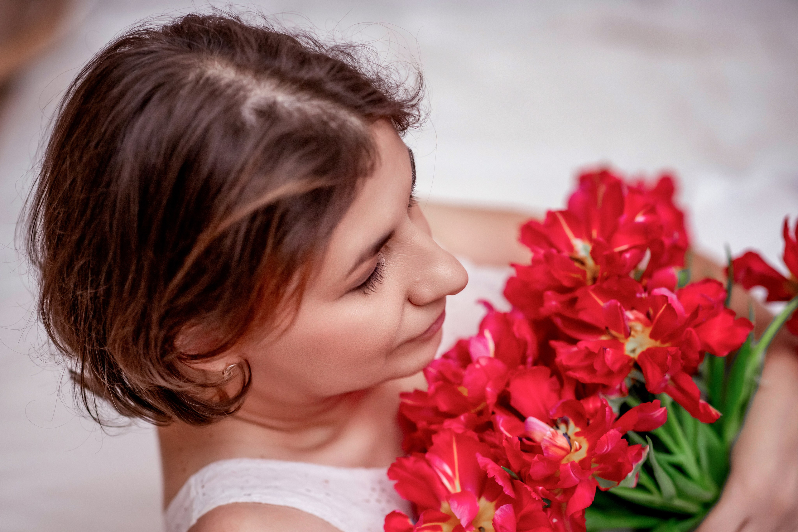 Фотопроект женский «Весна, цветы и Ты». Фотограф Алина Лебедь