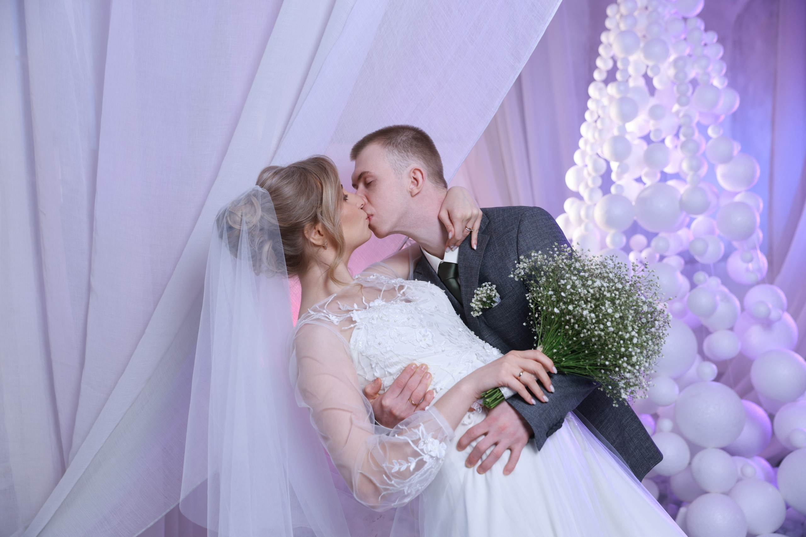 Свадебная фотосессия в студии Крафт