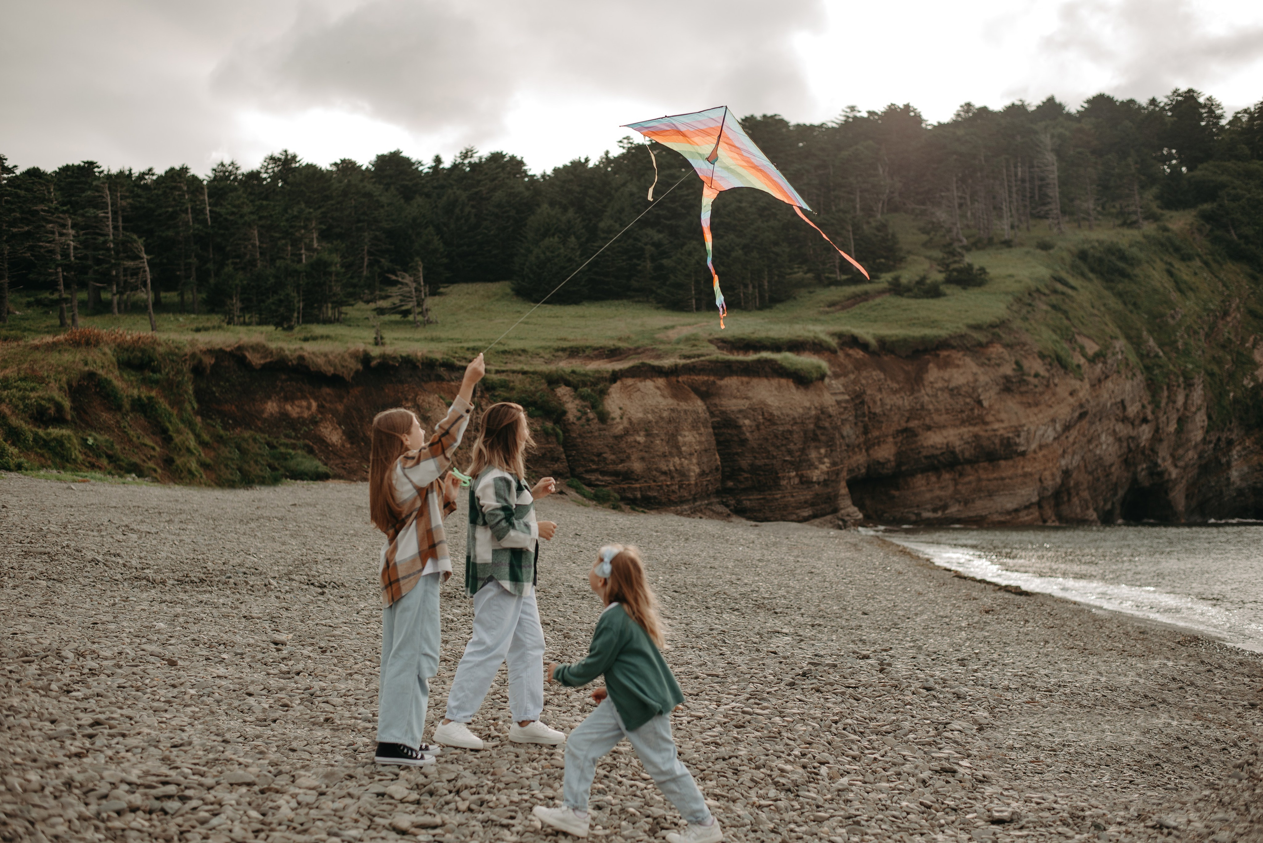 Наташа, Соня и Ксюша. Ирина Метелица фотограф на Шикотане