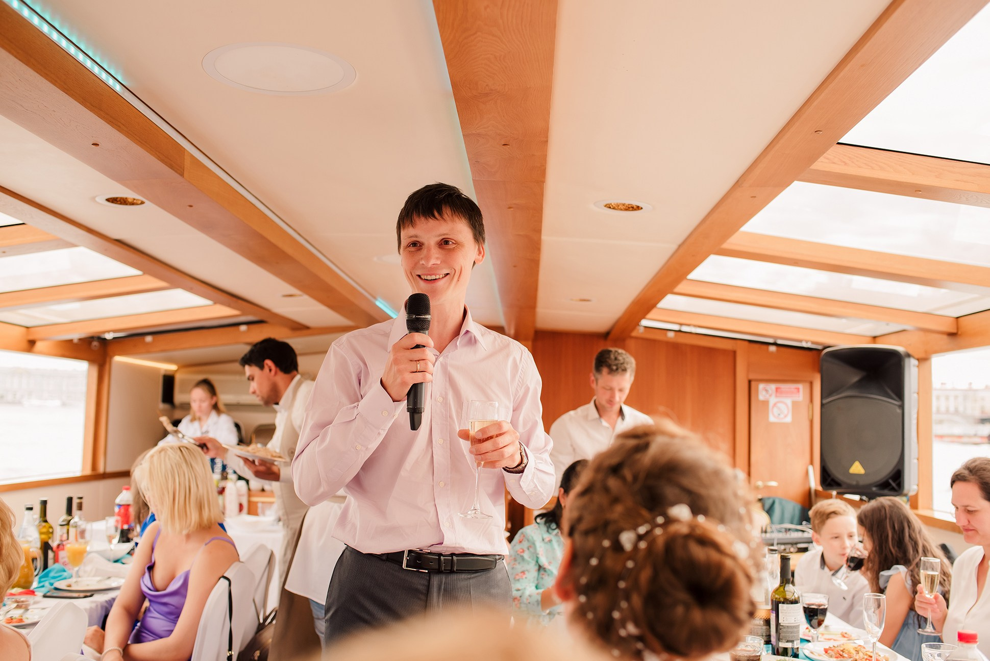 Юля и Андрей. Банкет на воде. Семейный и Свадебный фотограф. Санкт-Петербург. Пушкин