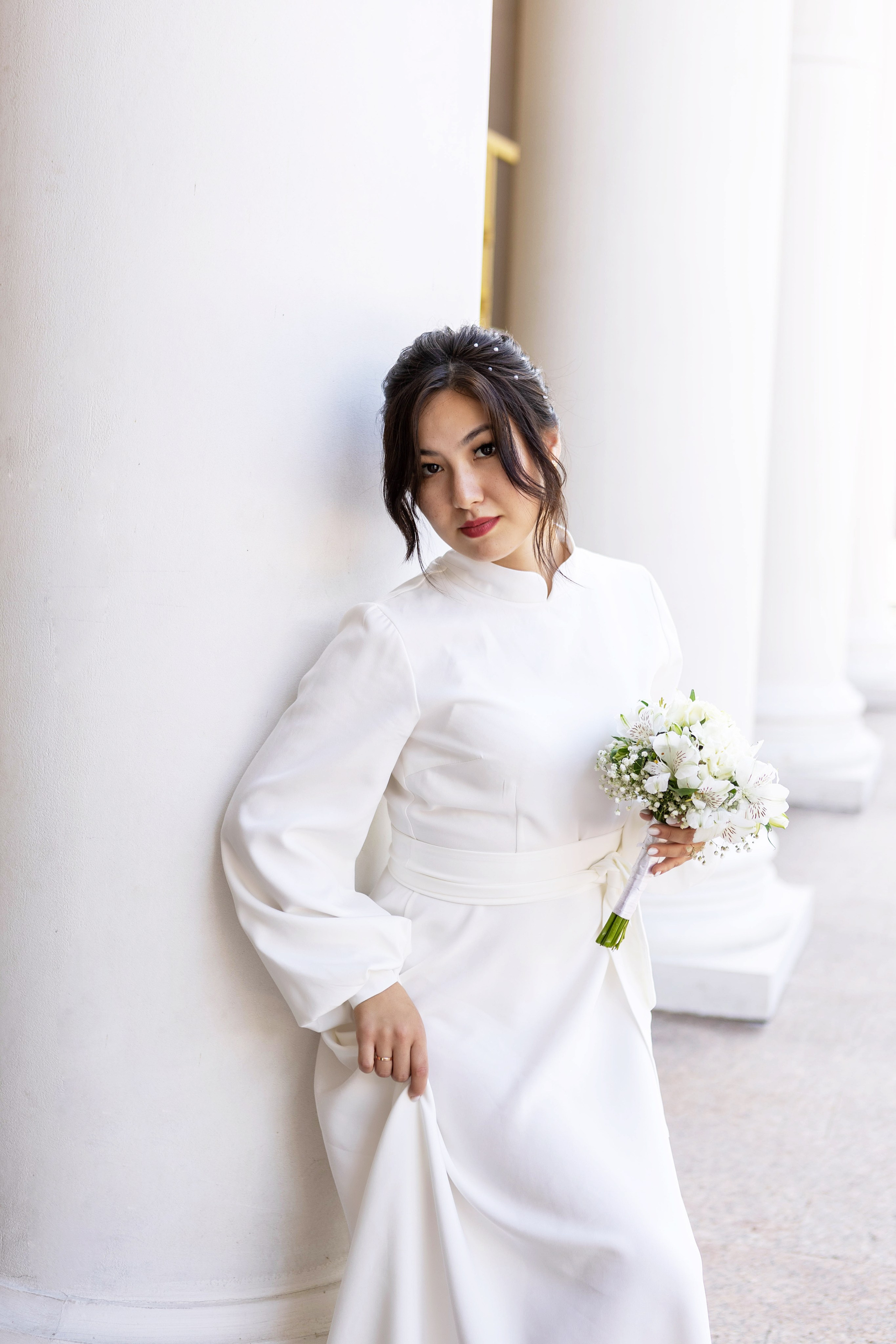 Шахматный дворец: Алтынай и Ерлана. Свадебный и предметный фотограф Ренат Каламперов