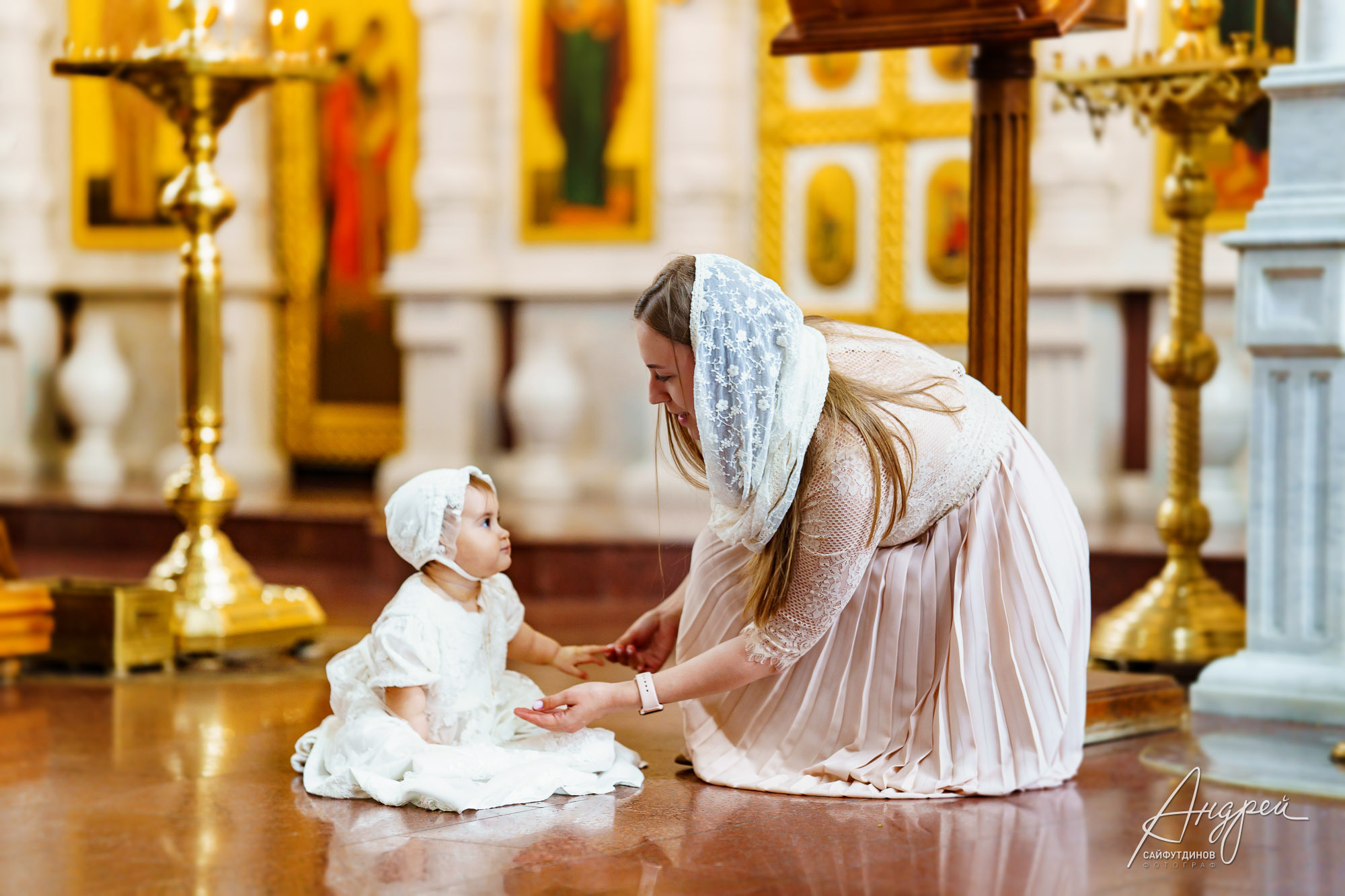 Крещение Ани. Домашние сборы и Покровский Храм. Свадебный и семейный фотограф в Ростове-на-Дону. Андрей Сайфутдинов